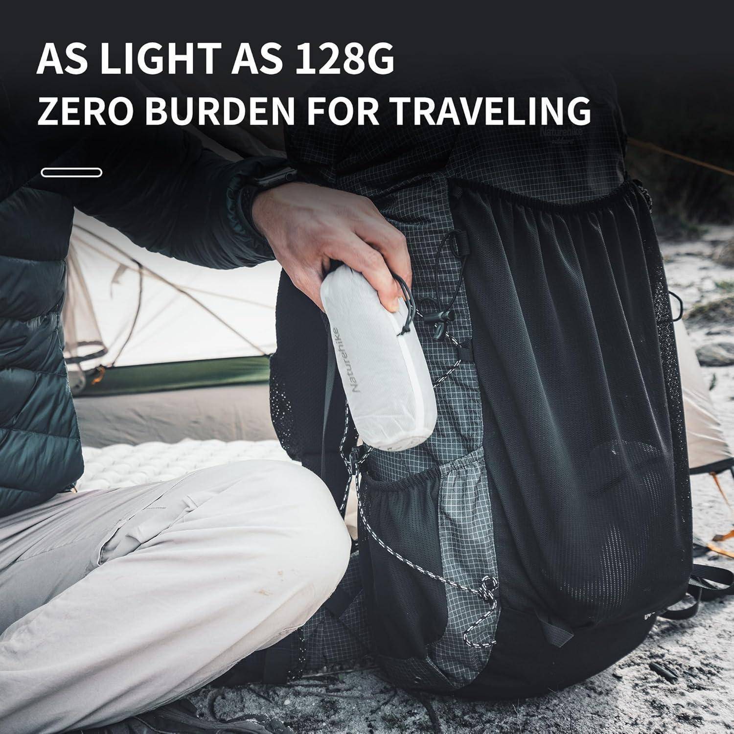 Hüttenschlafsack Ultralight Liner 128g Backpacking Hostels Grün