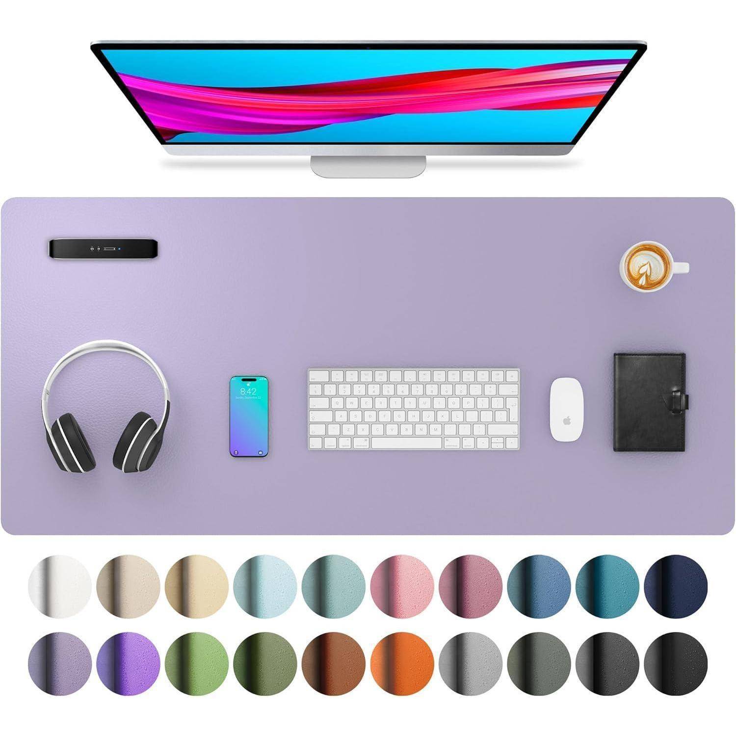 Schreibtischunterlage Mauspad Wildleder 91x43cm Lavender 43 x 91 cm