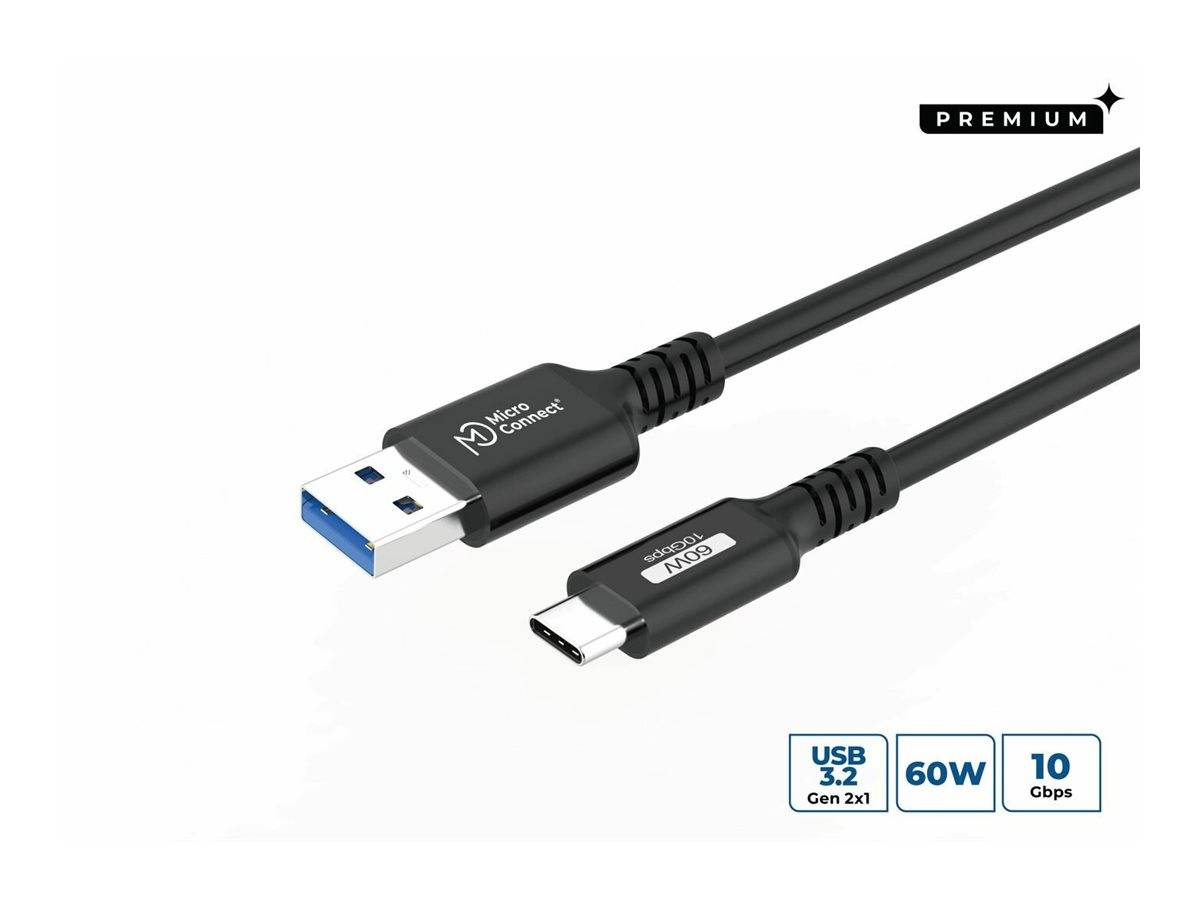 MicroConnect Premium - USB-Kabel - USB-C (M)zu USB Typ A (M) - USB 3.2 Gen 2 -