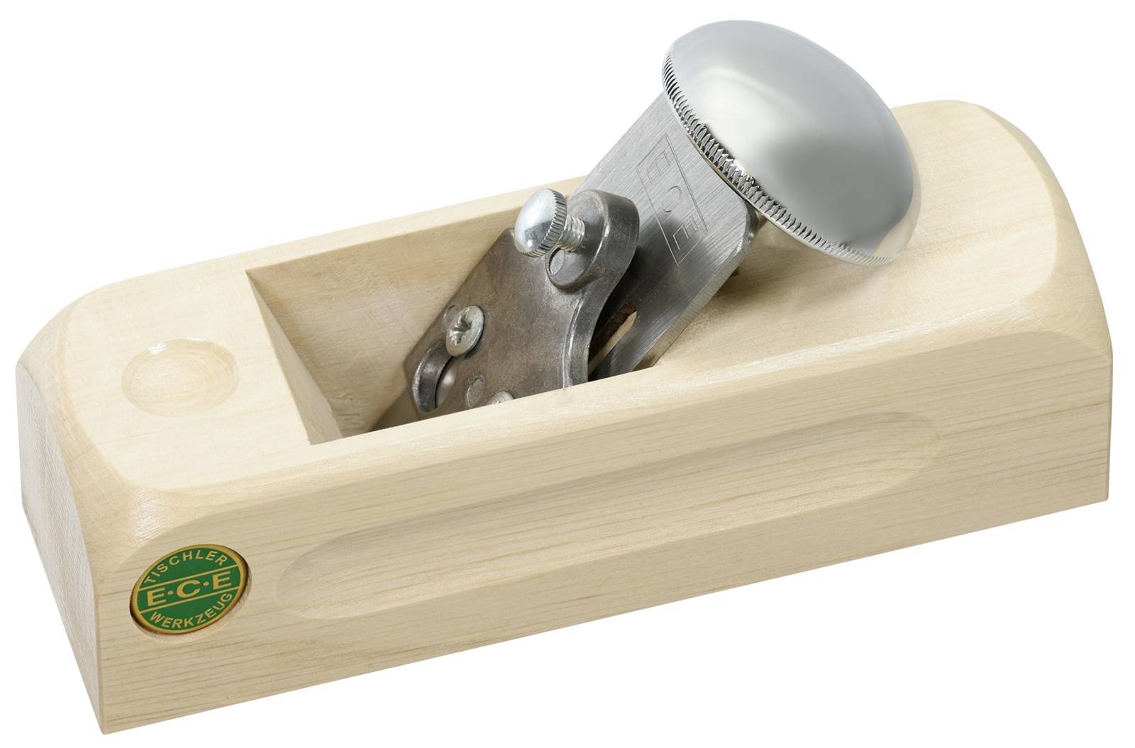 E.C.E. Einhandhobel (Block-Hobel), komplett aus Weißbuchenholz 649