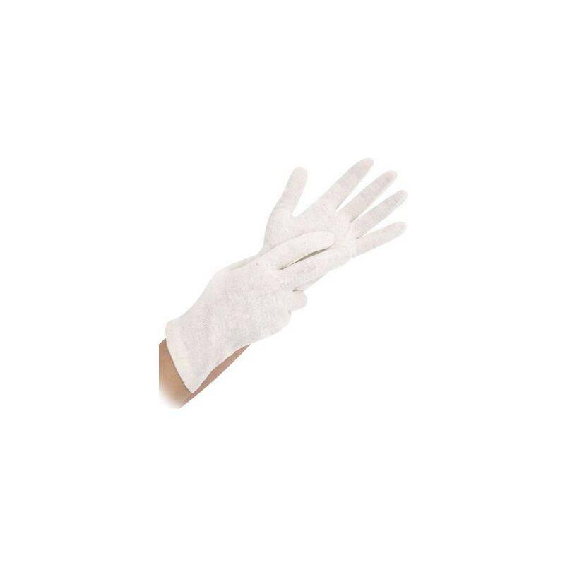 HYGOSTAR Baumwoll-Handschuh Nature, S, natur