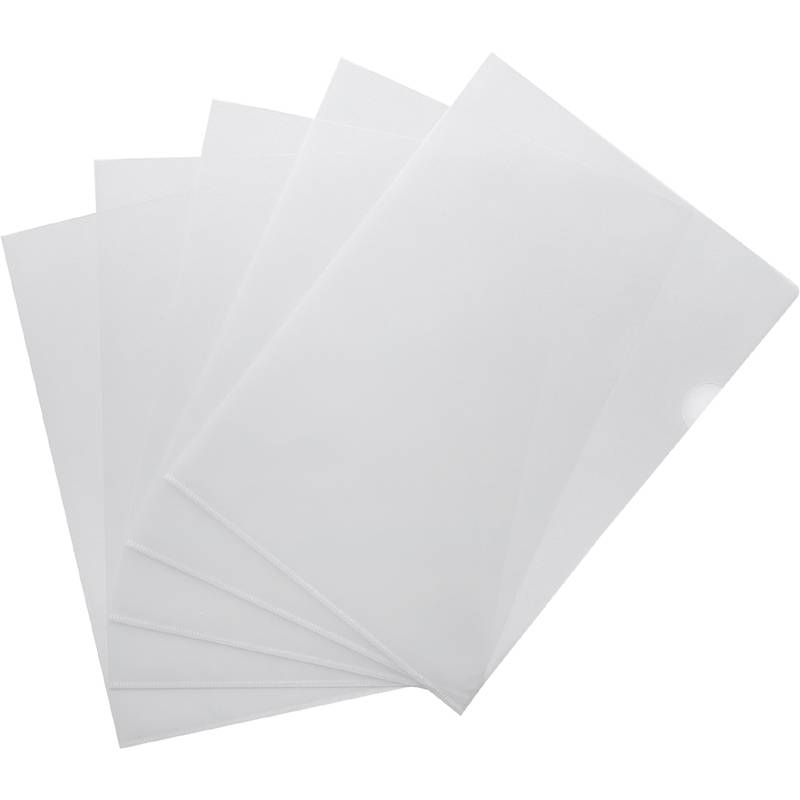 pavo Sichthülle, DIN A4, PP, 0,10 mm, genarbt, transparent