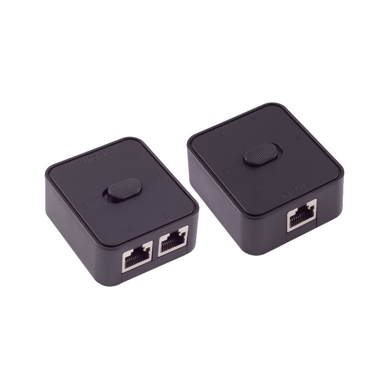 shiverpeaks Manueller Netzwerk-Switch, 3-fach, schwarz