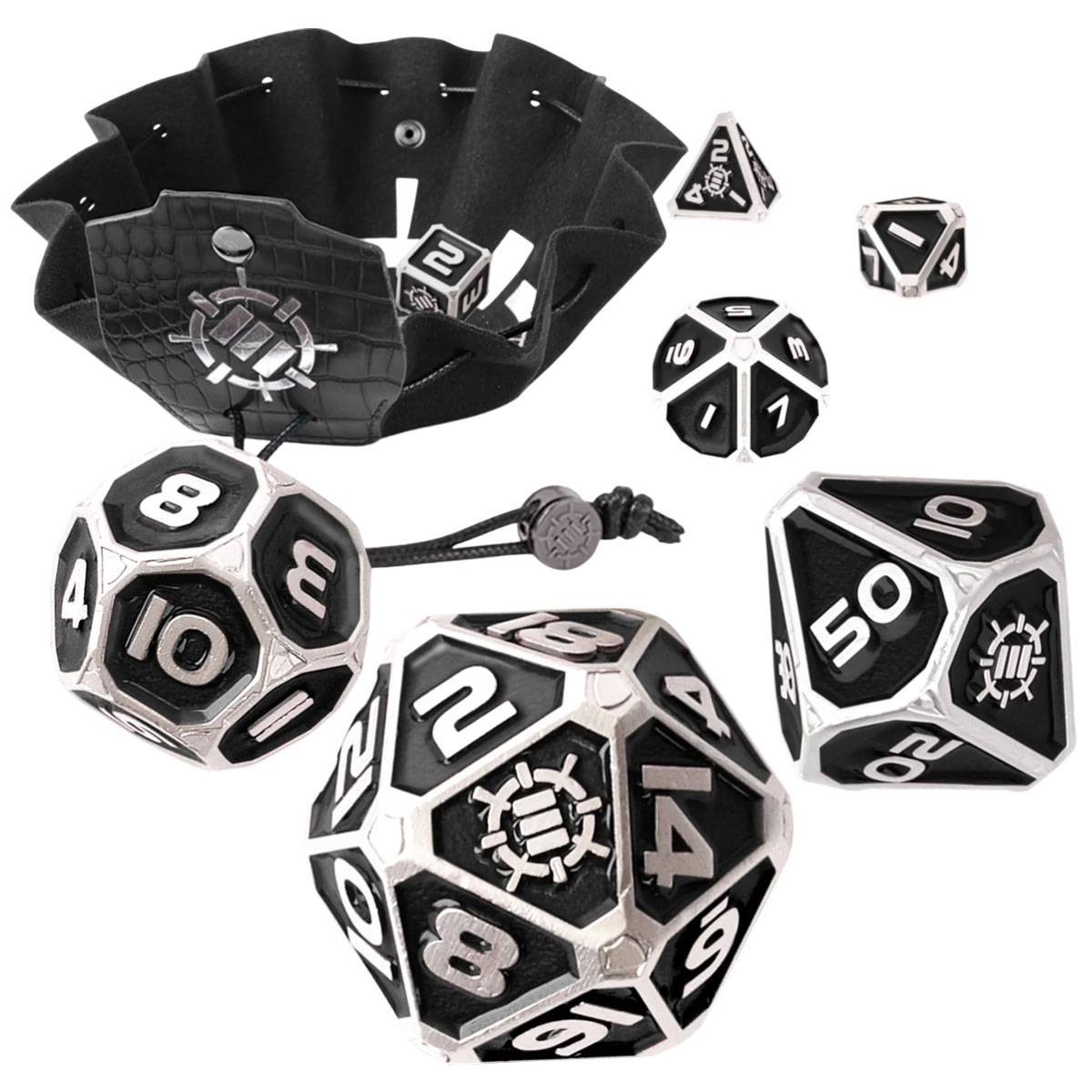 Enhance Tabletop Metal Dice Collector's Edition - Black (Schwarz)