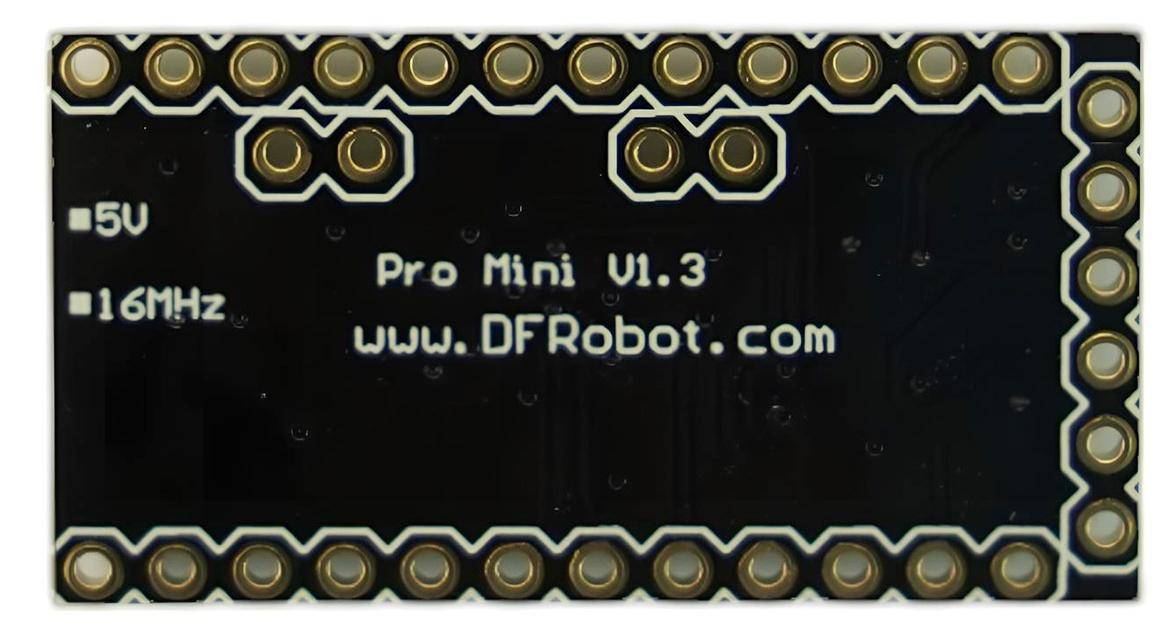 DFRduino Pro Mini V1.3 Entwicklungsboard, ATmega328, 16 MHz, 14 I/O, 8x ADC, FTDI-Schnittstelle, 5 V
