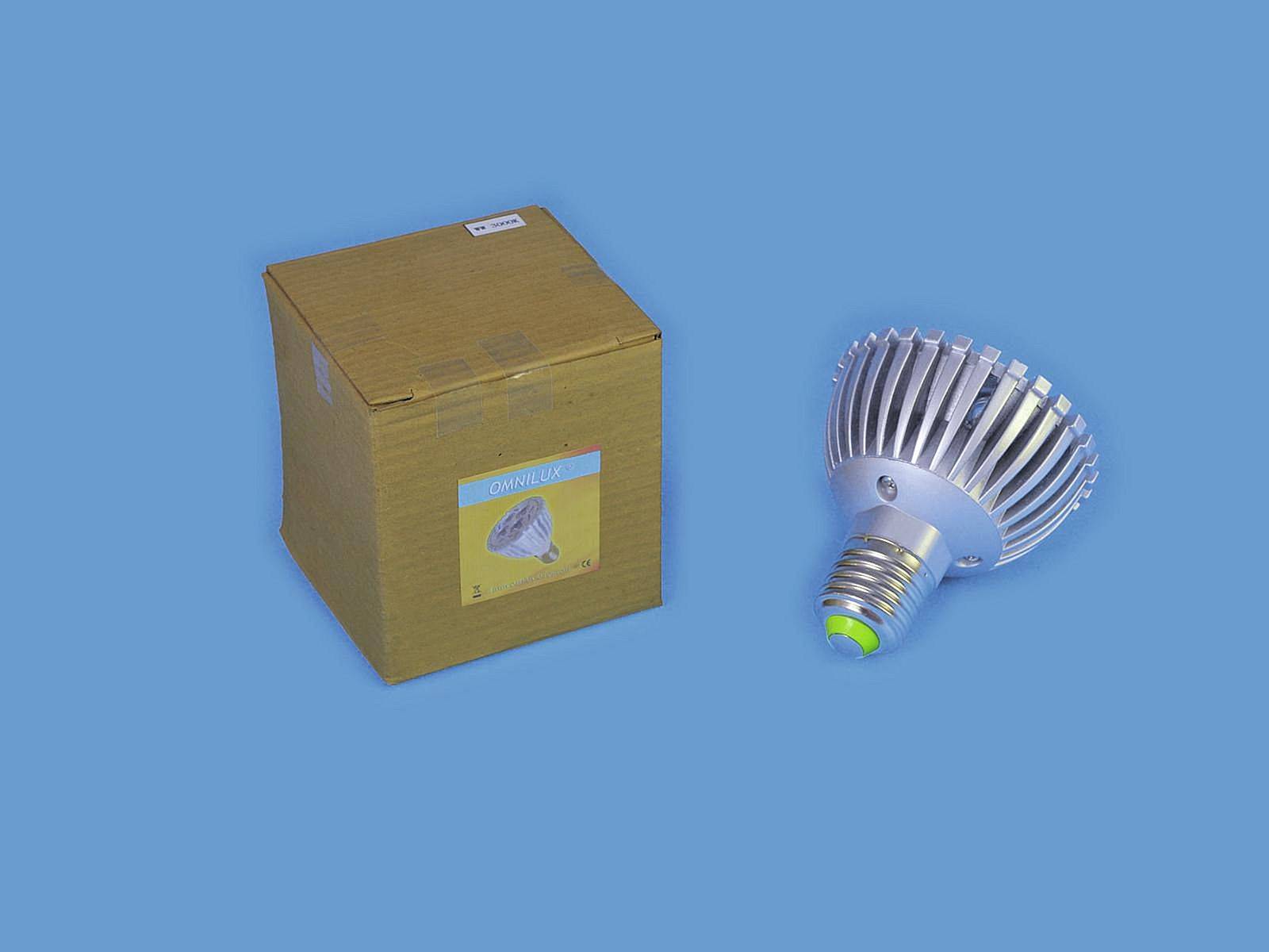 OMNILUX PAR-20 230V E-27 4x1 LEDs grün