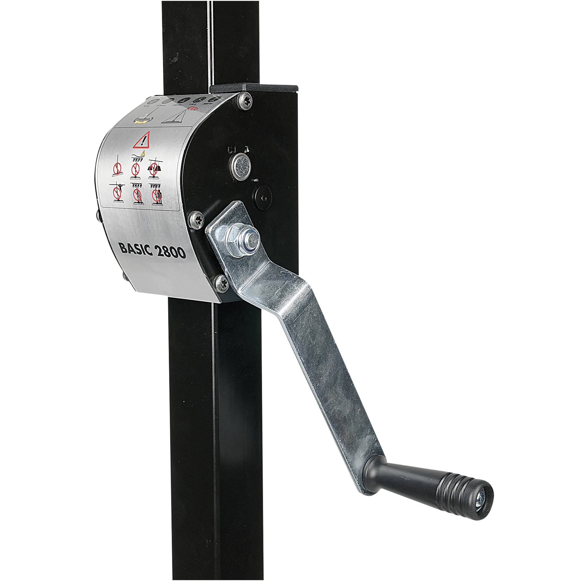 Showgear Basic 2800 Wind up stand (Excl. Adapter 70835) 80kg