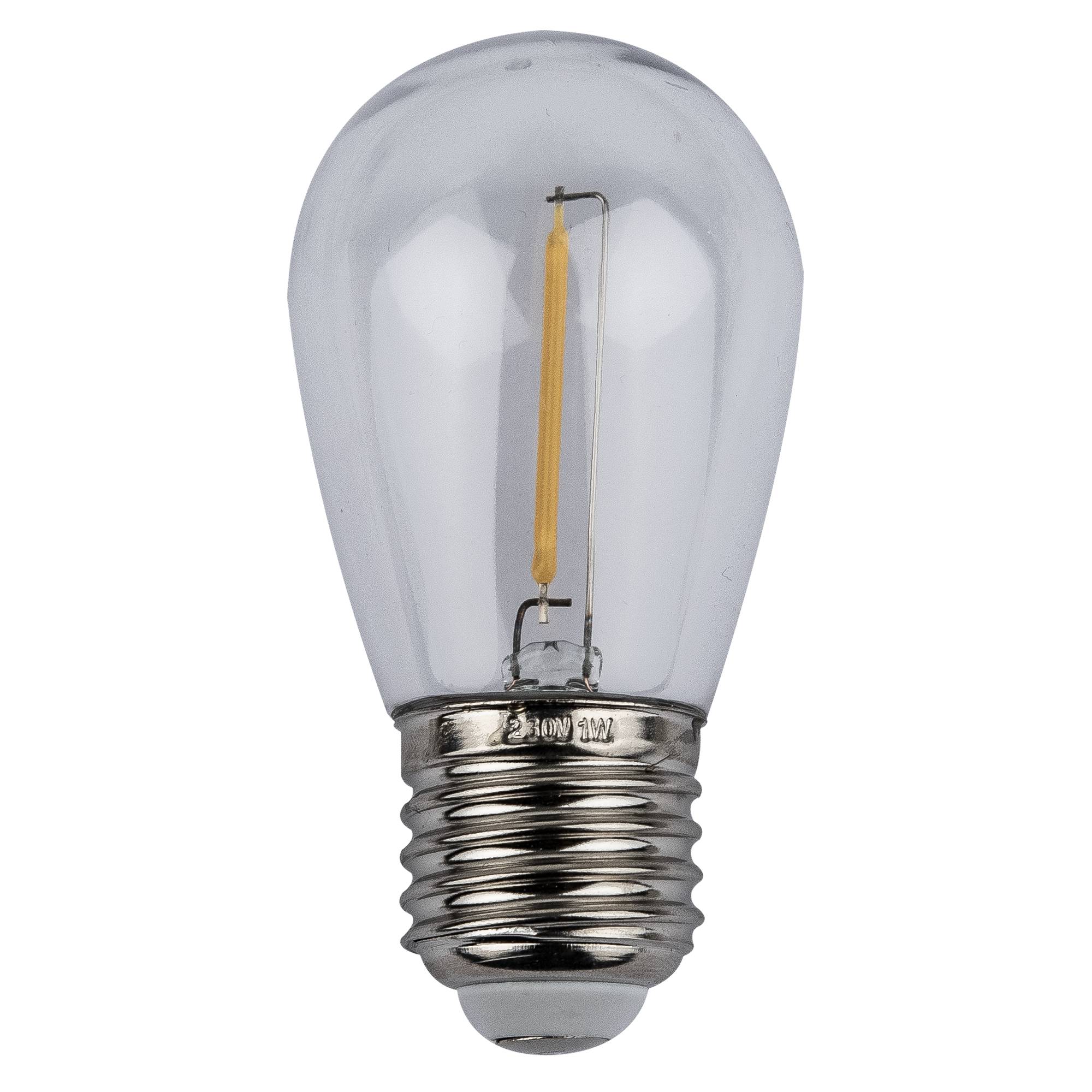Showgear S14 LED Bulb - WW - E27 1 W - warmweiß - dimmbar
