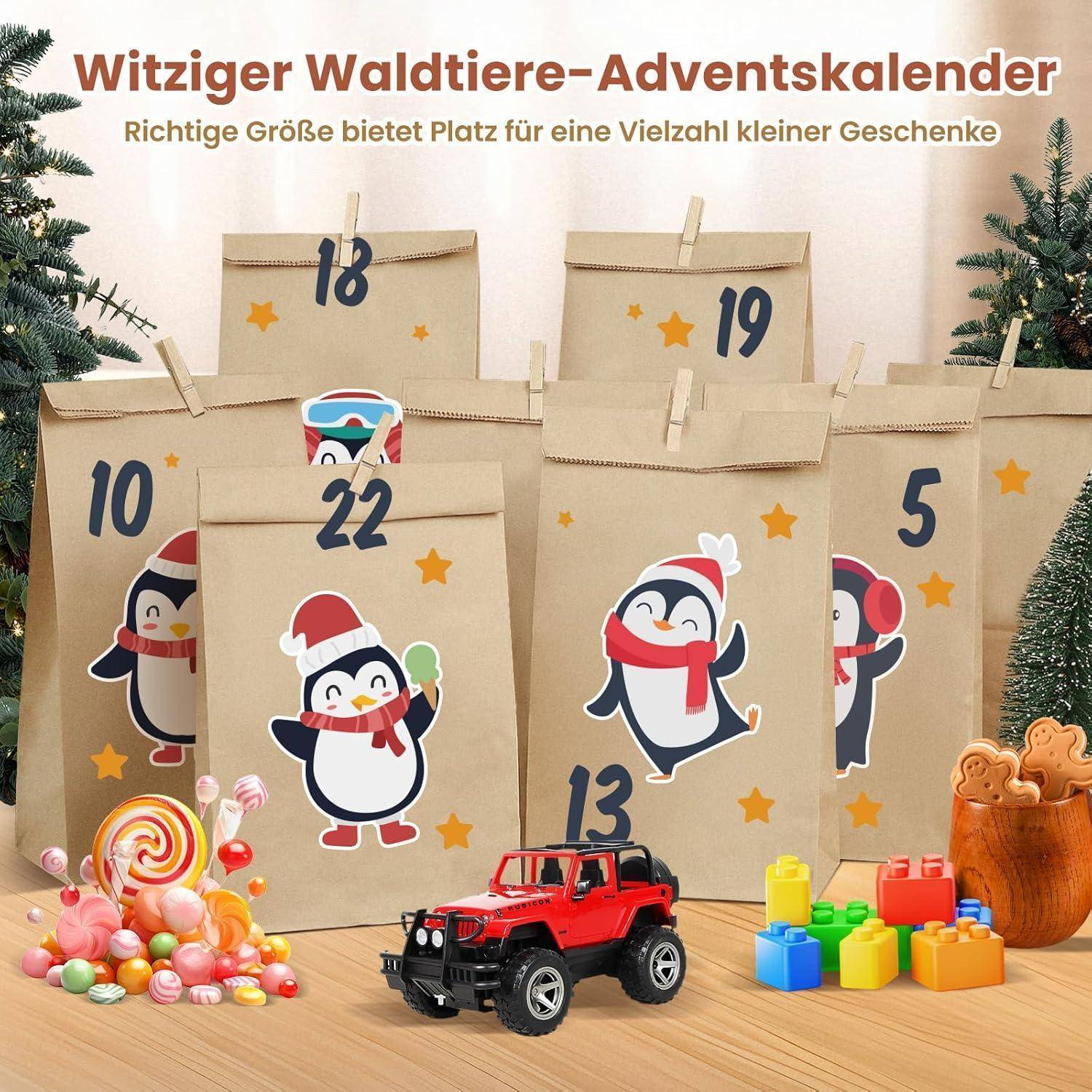 Witziger Waldtiere-Adventskalender