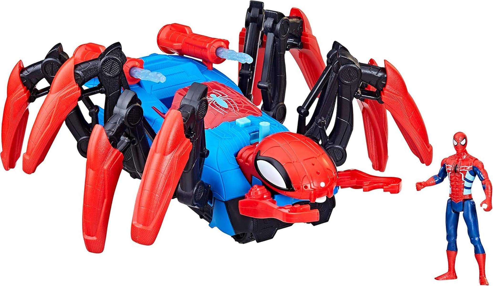 Hasbro Spider-Man Marvel Krabbelspinne mit Wasserspritze + Projektile 4+ rot