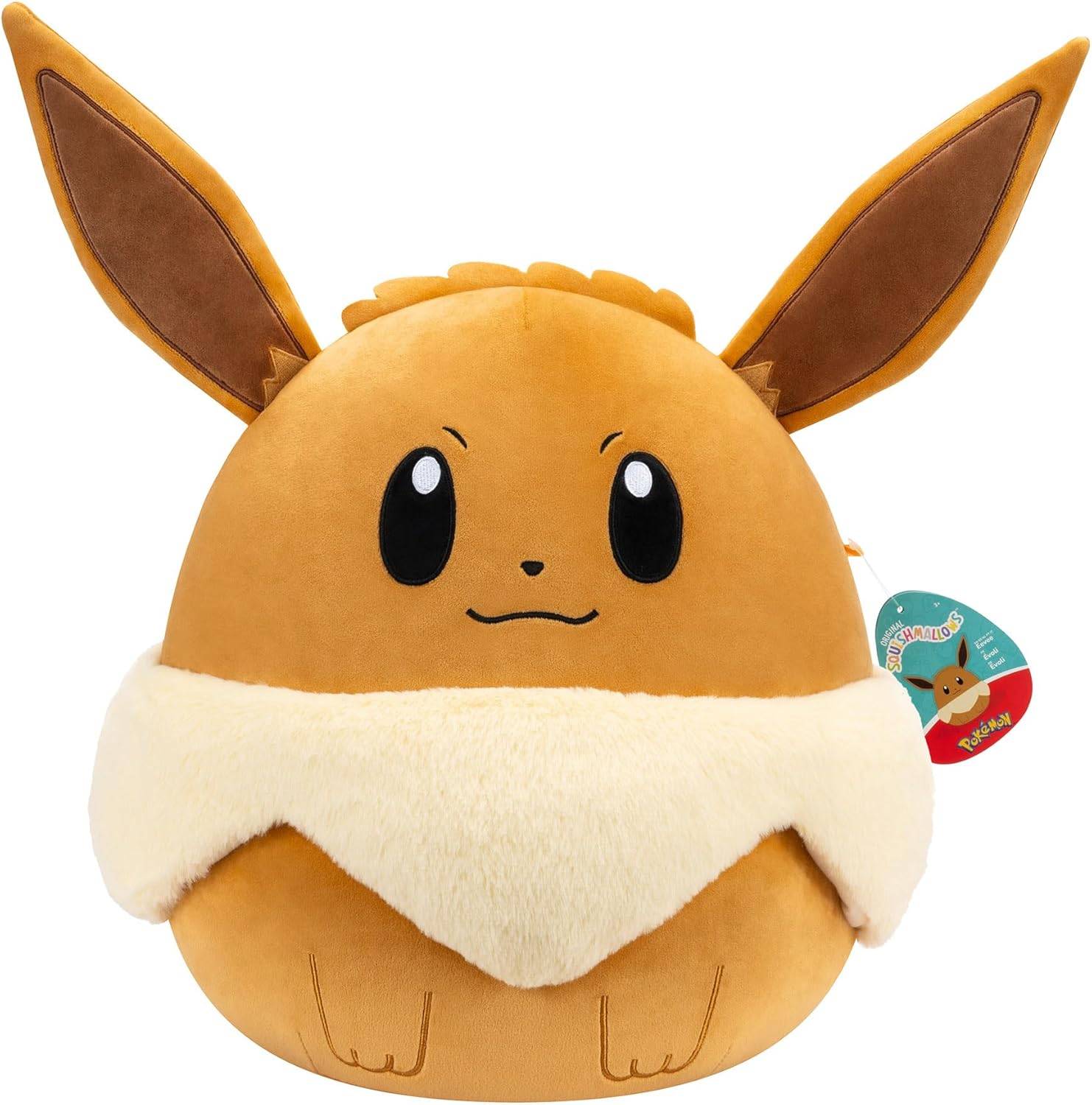 Jazwares SQPK00071 - Pokémon x Squishmallows - Evoli 35 cm (14")