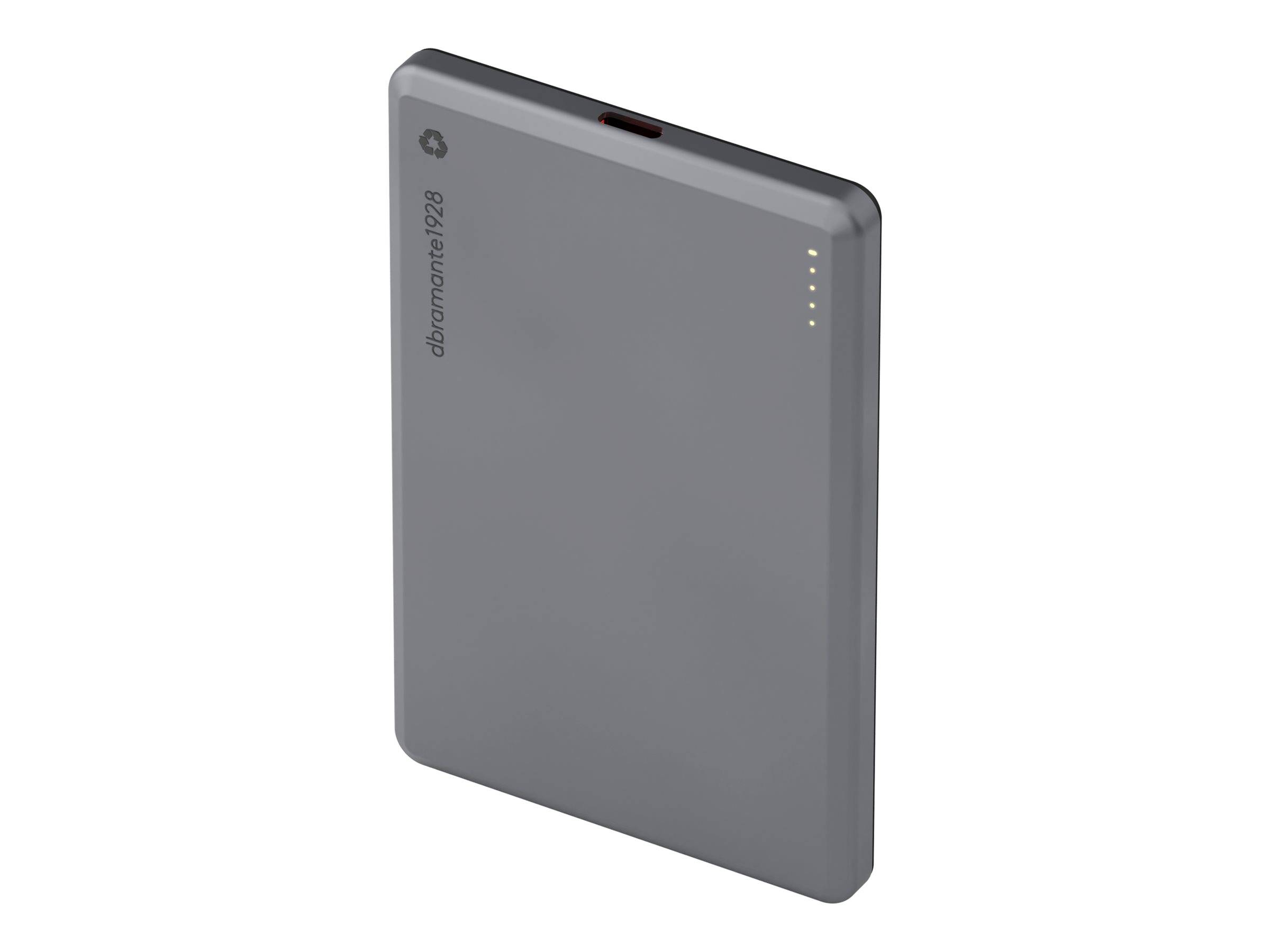 dbramante1928 re-charge - Induktive Power Bank - 5000 mAh - 20 Watt - 3 A (24 pin USB-C)