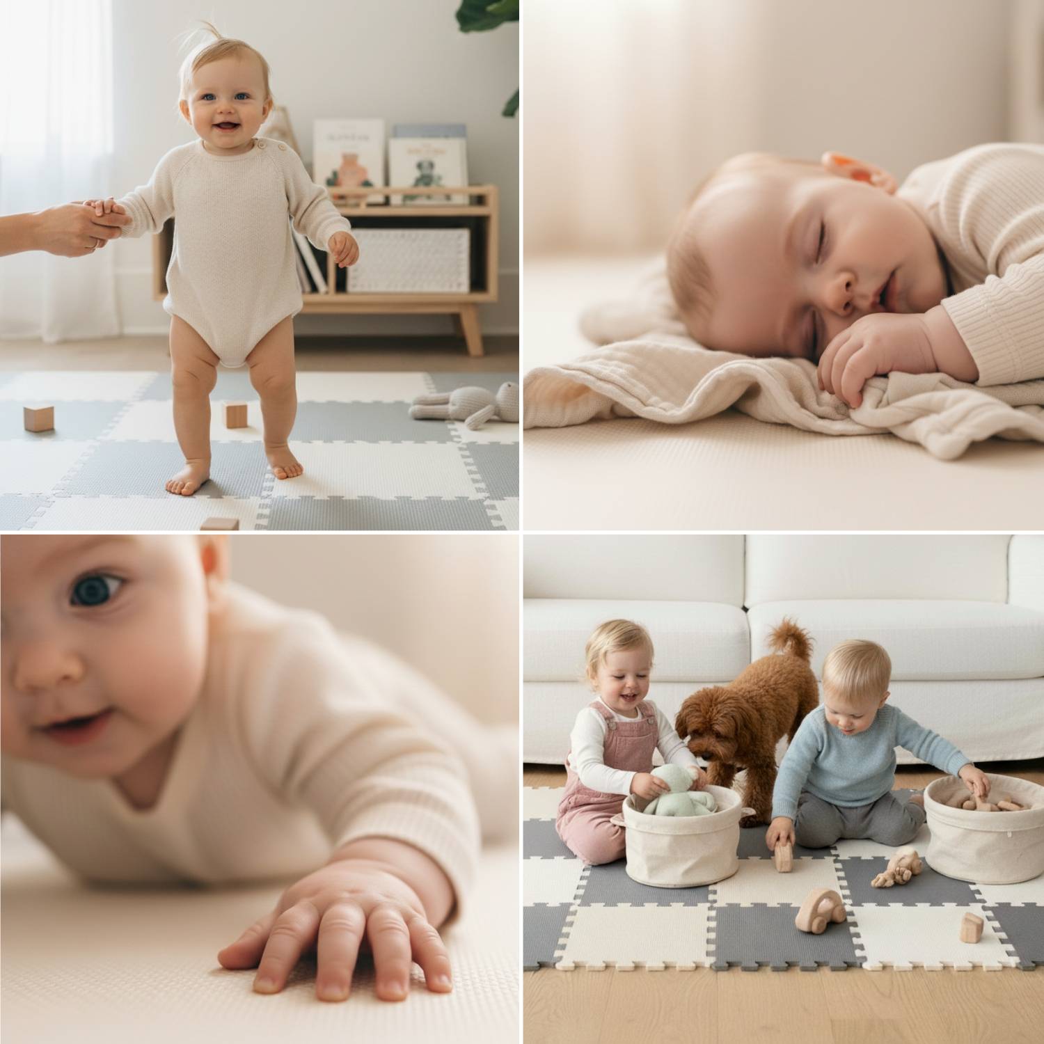 27 Teile Spielmatte Baby Puzzlematte 30x30 Krabbelmatte Bodenmatte Kinderzimmer