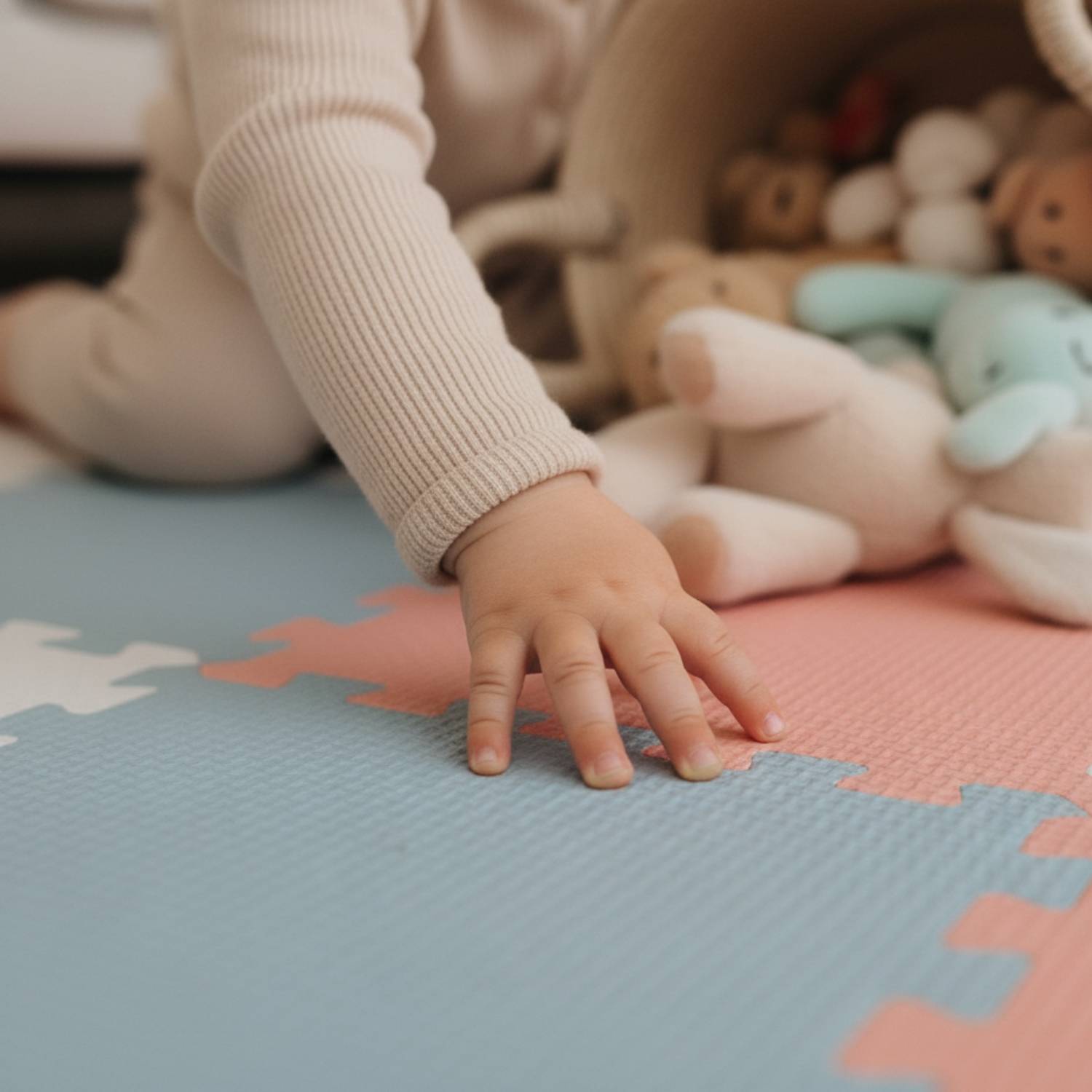 27 Teile Spielmatte Baby Puzzlematte 30x30 Krabbelmatte Bodenmatte Kinderzimmer