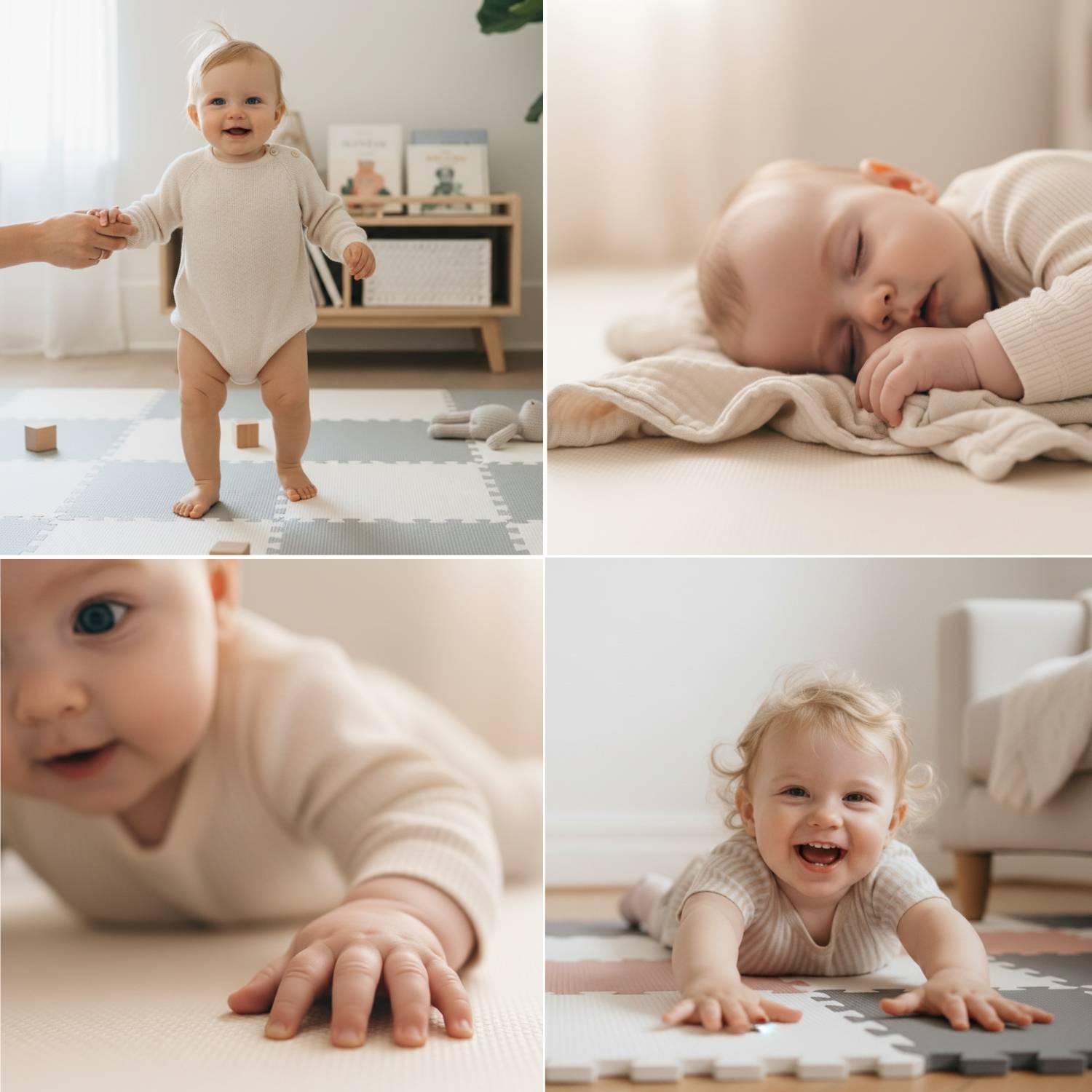 27 Teile Spielmatte Baby Puzzlematte 30x30 Krabbelmatte Bodenmatte Kinderzimmer