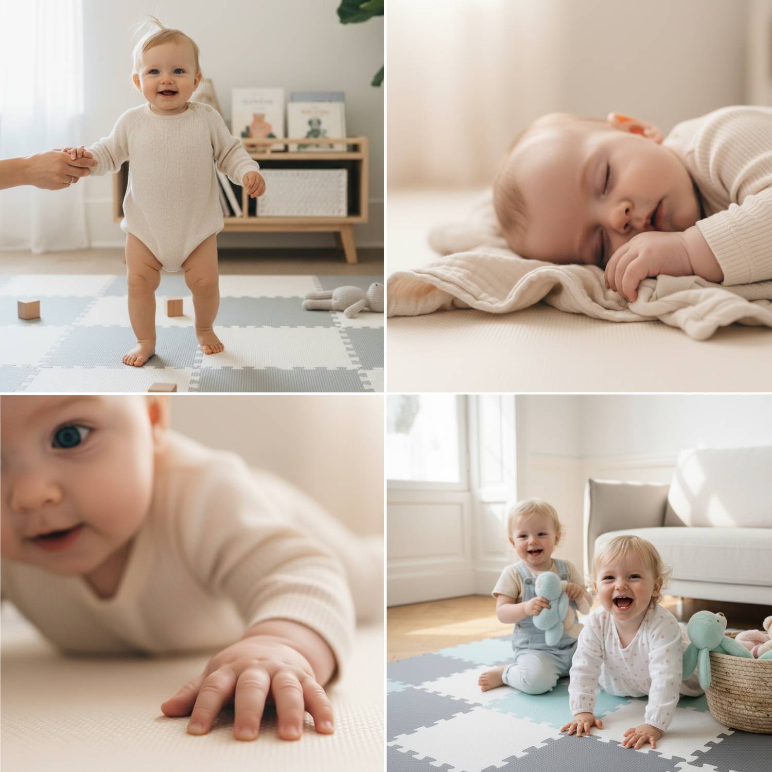 27 Teile Spielmatte Baby Puzzlematte 30x30 Krabbelmatte Bodenmatte Kinderzimmer