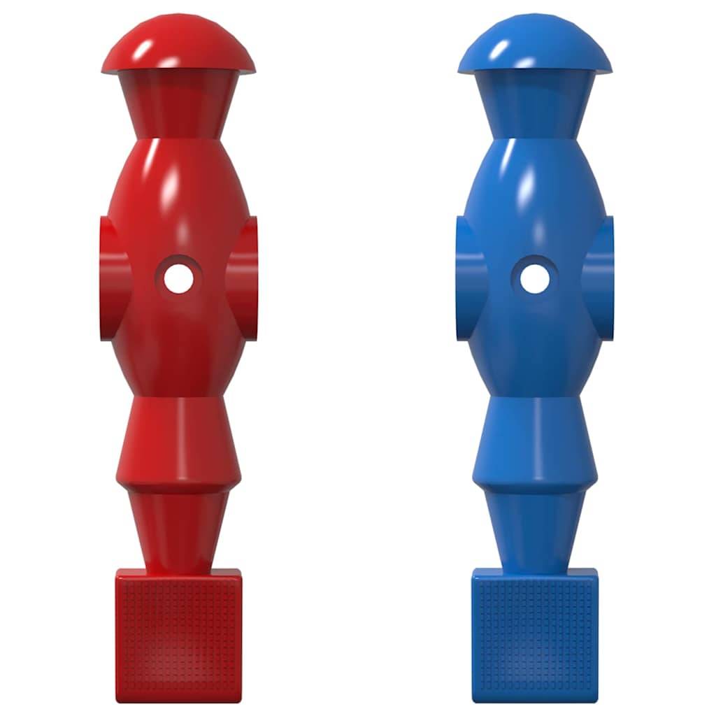 vidaXL Tischfußball Spieler 22 pcs Blau und Rot 2,4 x 2,1 x 9,7 cm PP