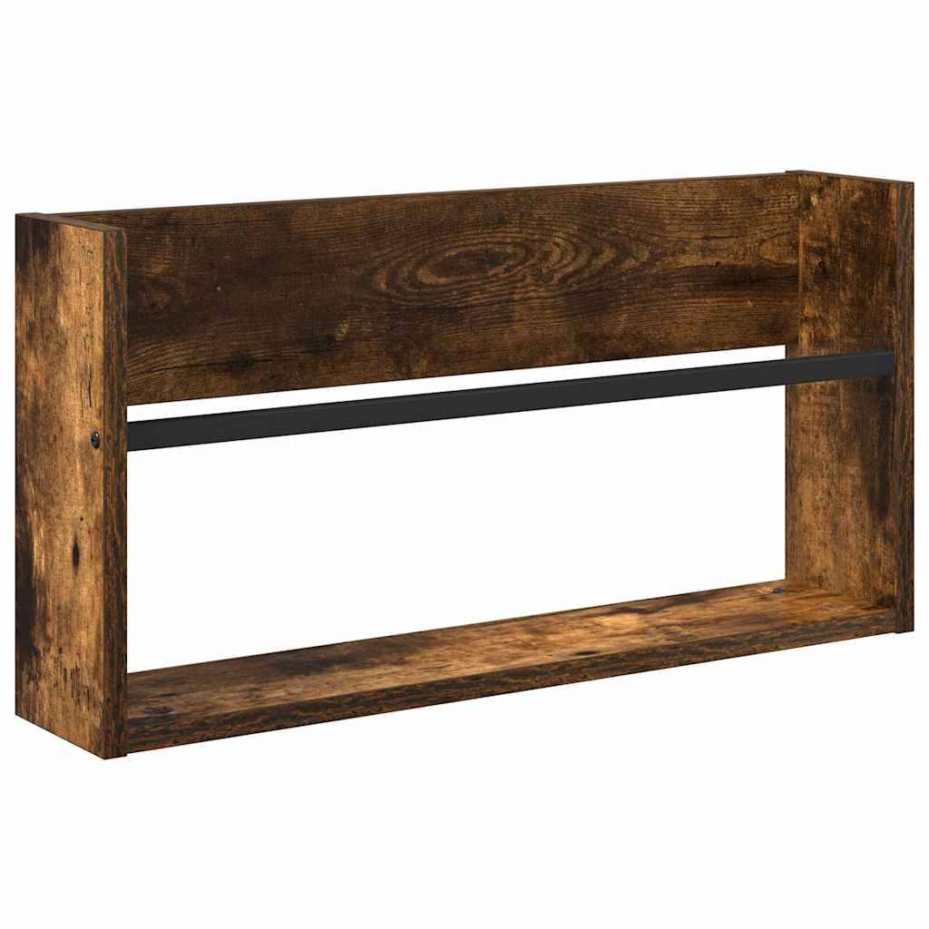 vidaXL Magazinregal Geräucherte Eiche 60 x 12 x 30 cm Holzwerkstoff