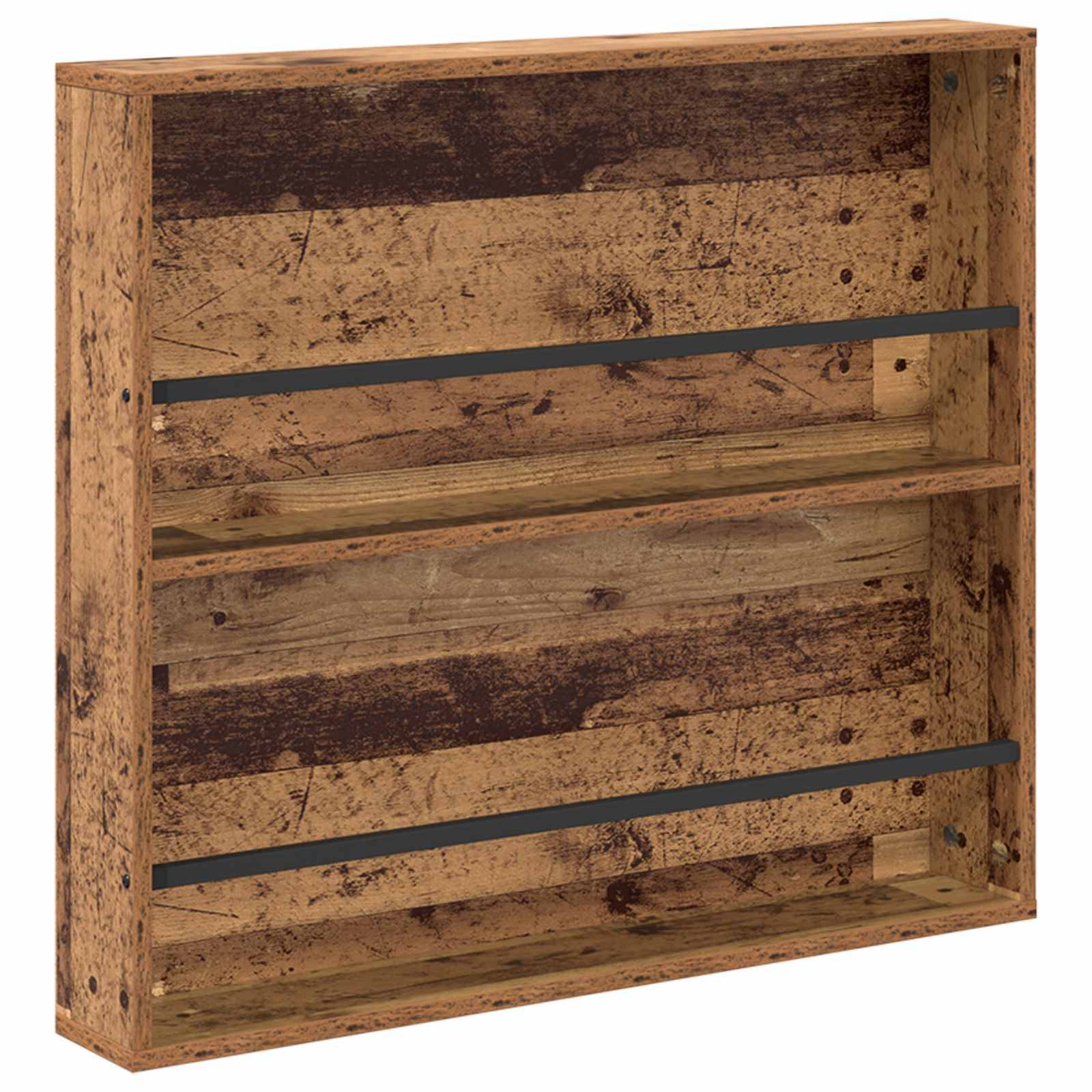 vidaXL Magazinregal mit Regal Altholz 80 x 12 x 70 cm Holzwerkstoff