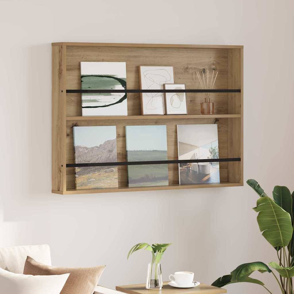 vidaXL Magazinregal Artisan-Eiche 100 x 12 x 70 cm Holzwerkstoff