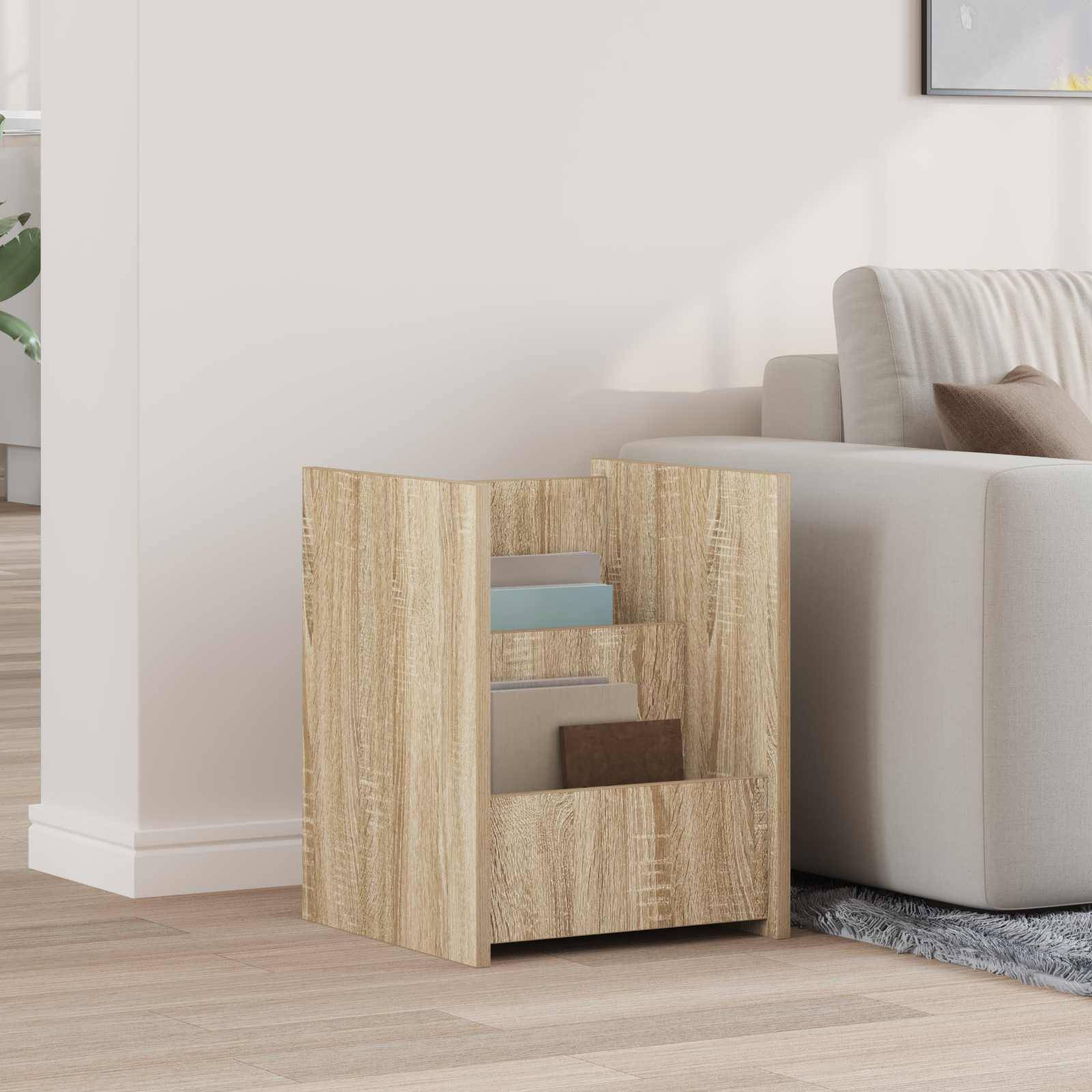 vidaXL Magazinregal Sonoma-Eiche 35 x 35 x 45 cm Holzwerkstoff