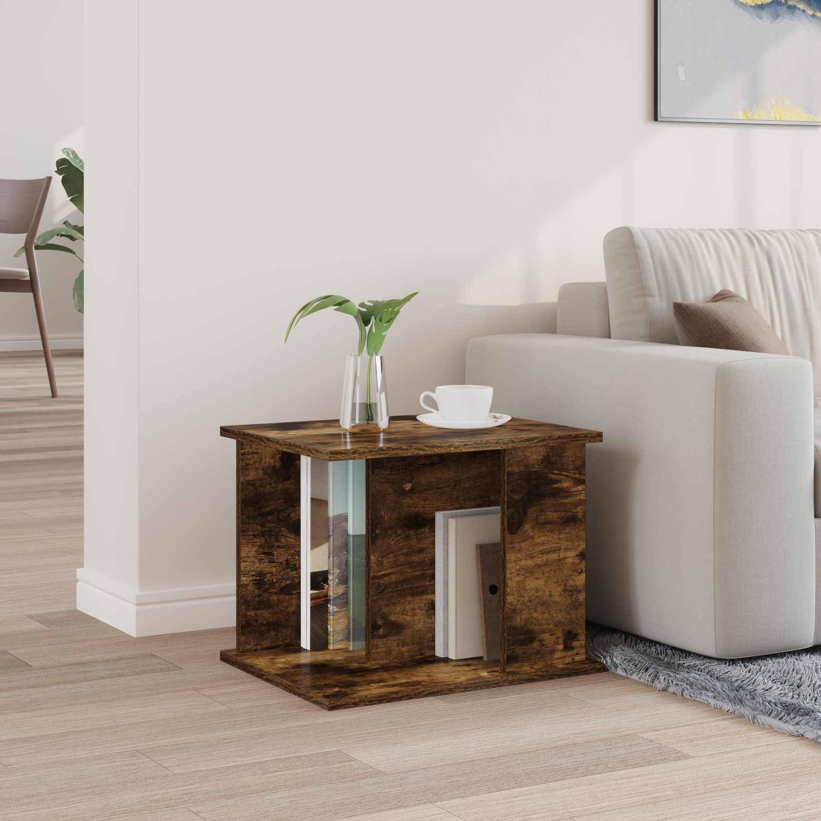 vidaXL Magazinregal Geräucherte Eiche 35 x 35 x 45 cm Holzwerkstoff