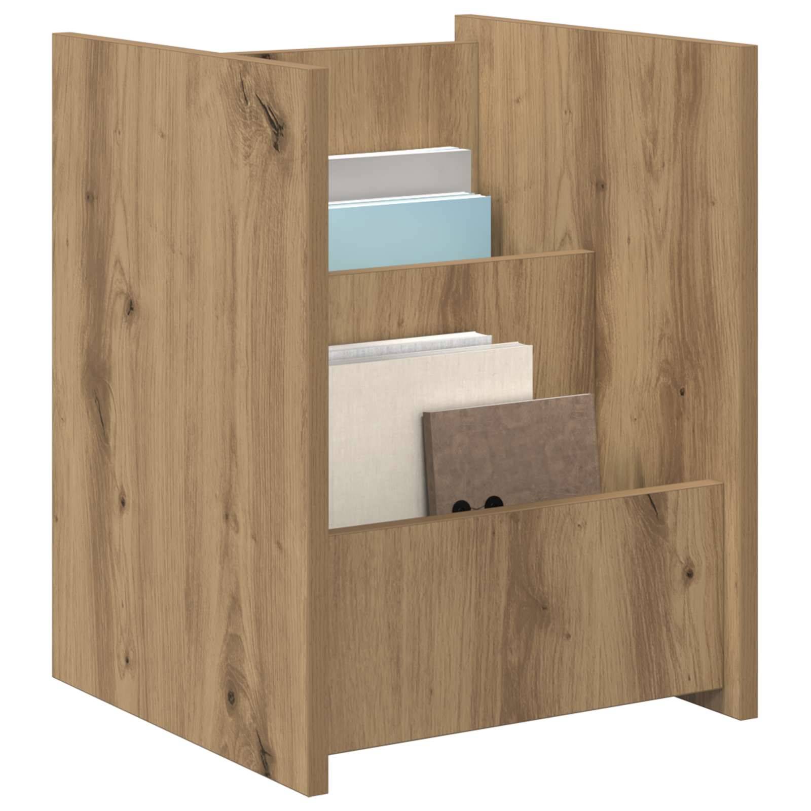 vidaXL Magazinregal Artisan-Eiche 35 x 35 x 45 cm Holzwerkstoff