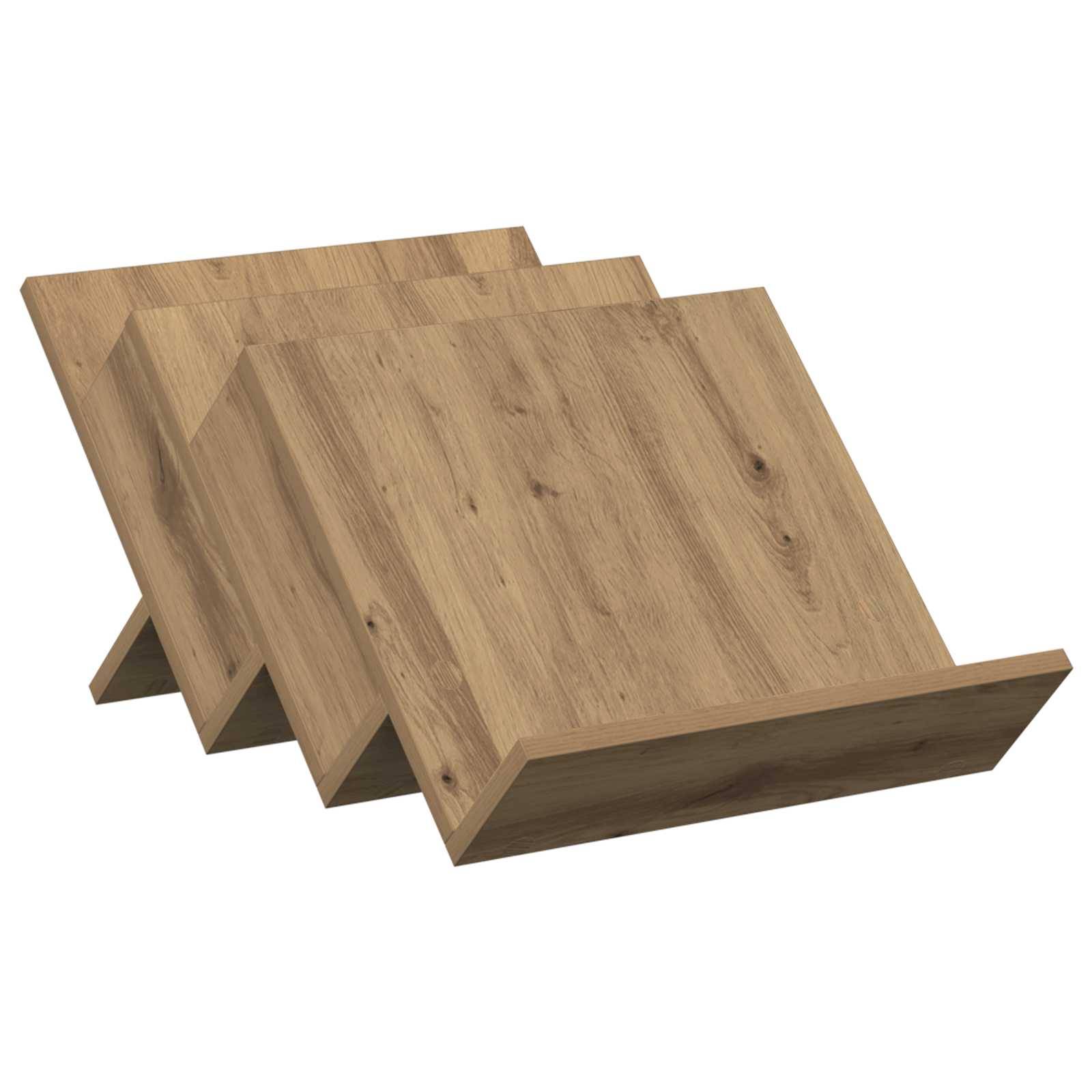 vidaXL Magazinregal Artisan-Eiche 53 x 40 x 28,5 cm Holzwerkstoff