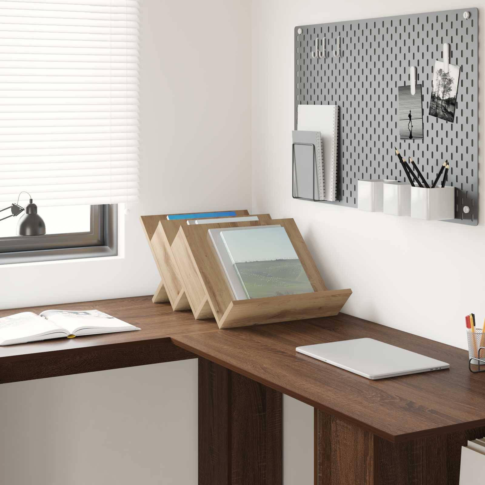 vidaXL Magazinregal Artisan-Eiche 53 x 40 x 28,5 cm Holzwerkstoff
