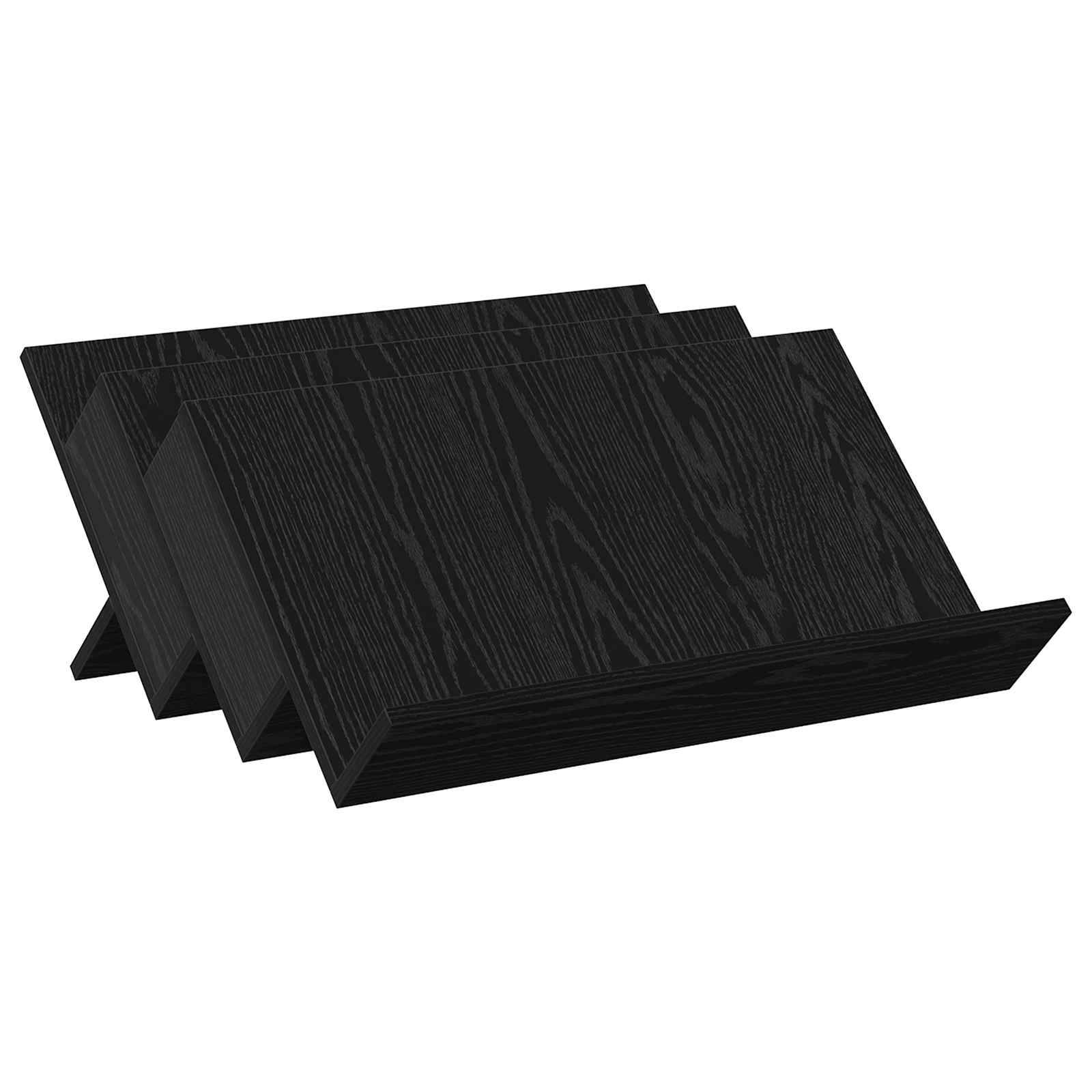 vidaXL Magazinregal mit Regal Schwarz Eichen-Optik 65 x 53 x 28,5 cm