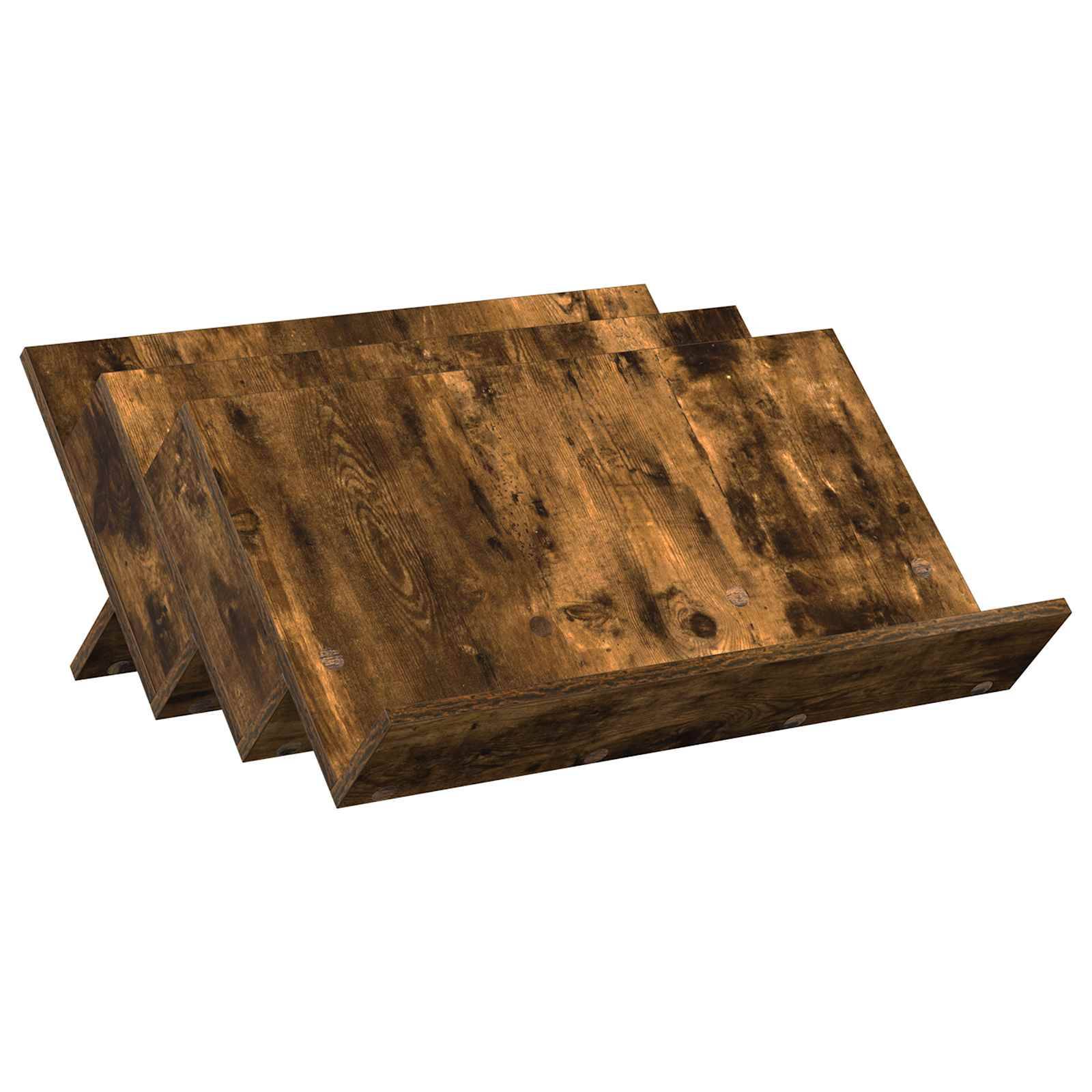 vidaXL Magazinregal Geräucherte Eiche 65 x 53 x 28,5 cm Holzwerkstoff
