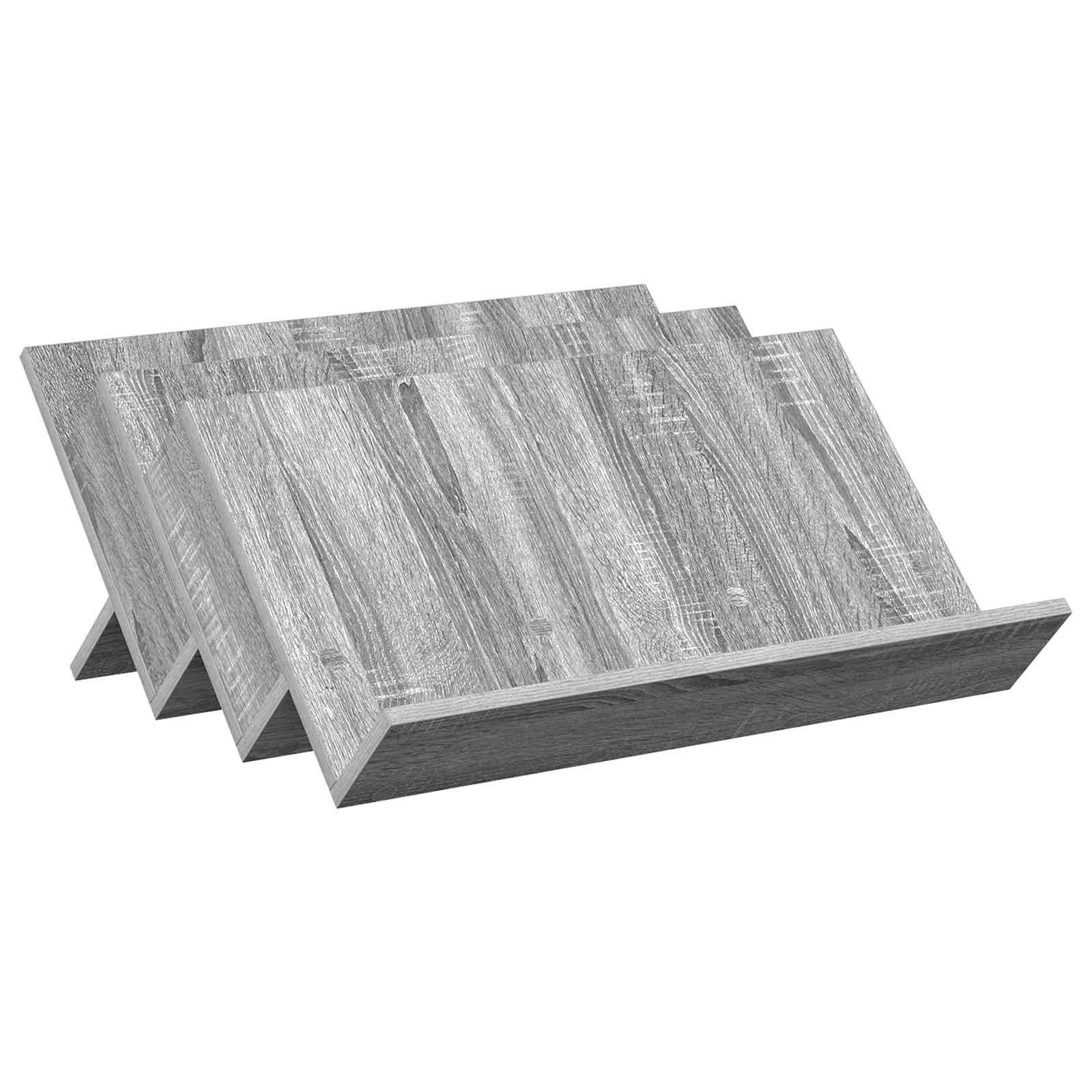 vidaXL Magazinregal Graues Sonoma 65 x 53 x 28,5 cm Holzwerkstoff