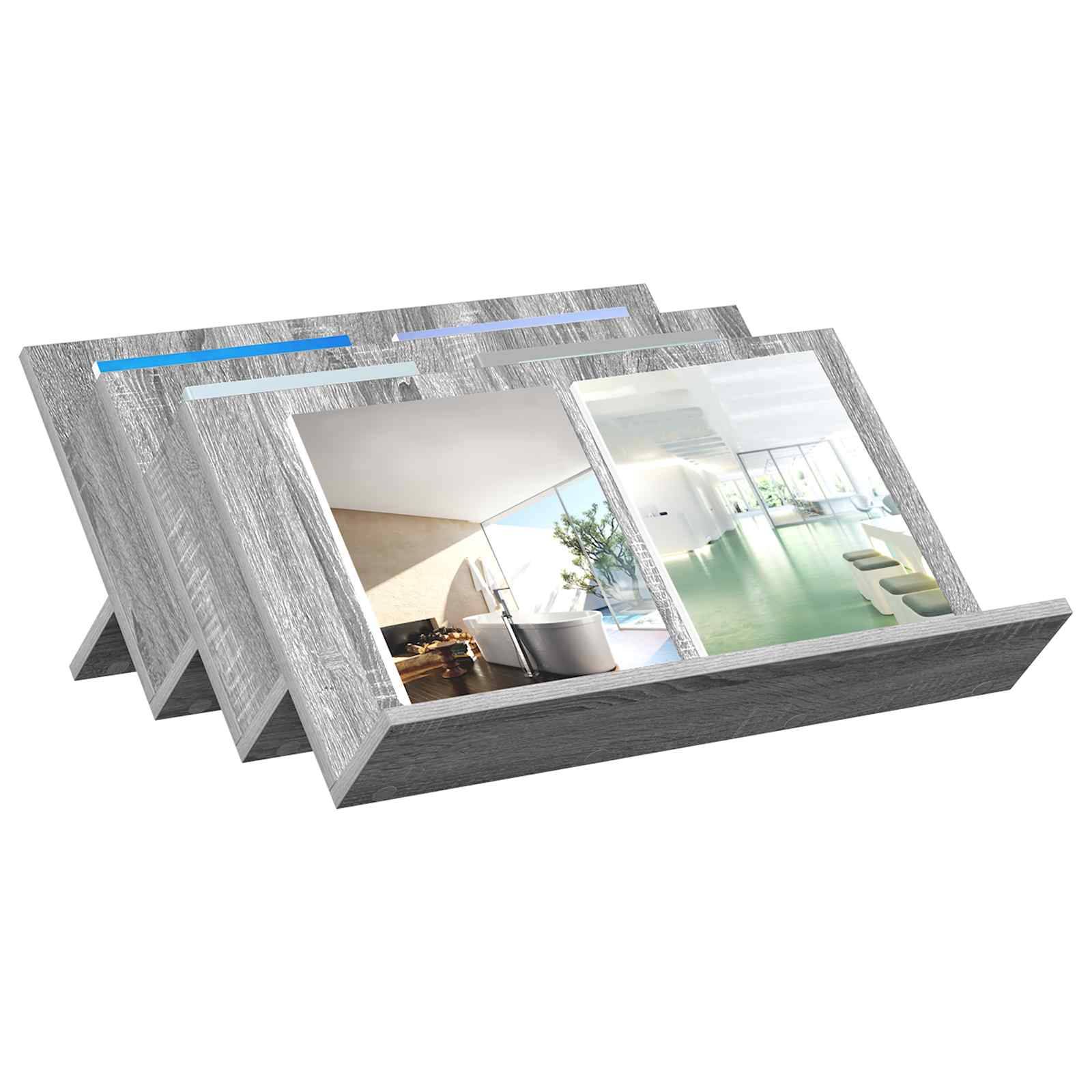 vidaXL Magazinregal Graues Sonoma 65 x 53 x 28,5 cm Holzwerkstoff