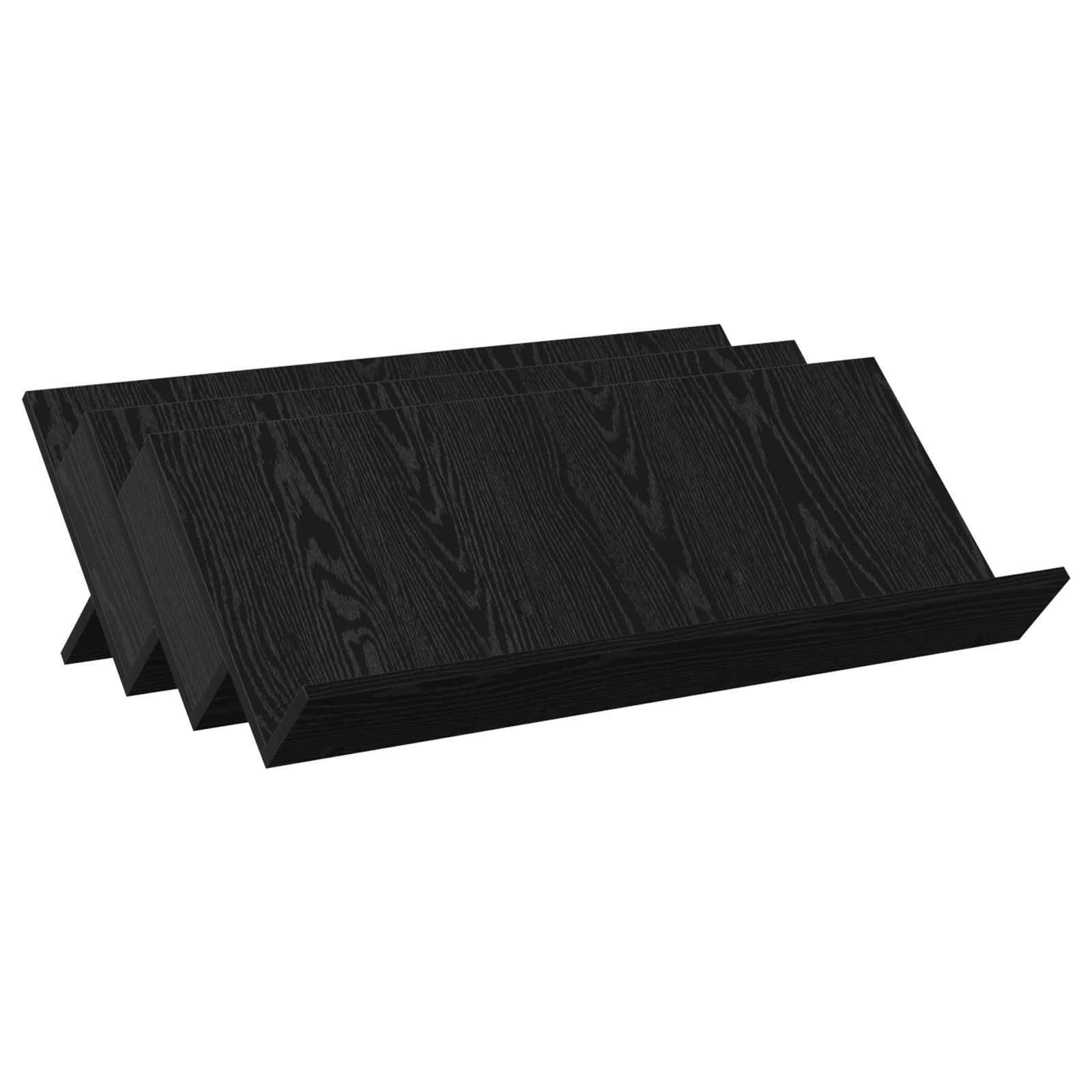 vidaXL Magazinregal mit Regal Schwarz Eichen-Optik 90 x 53 x 28,5 cm