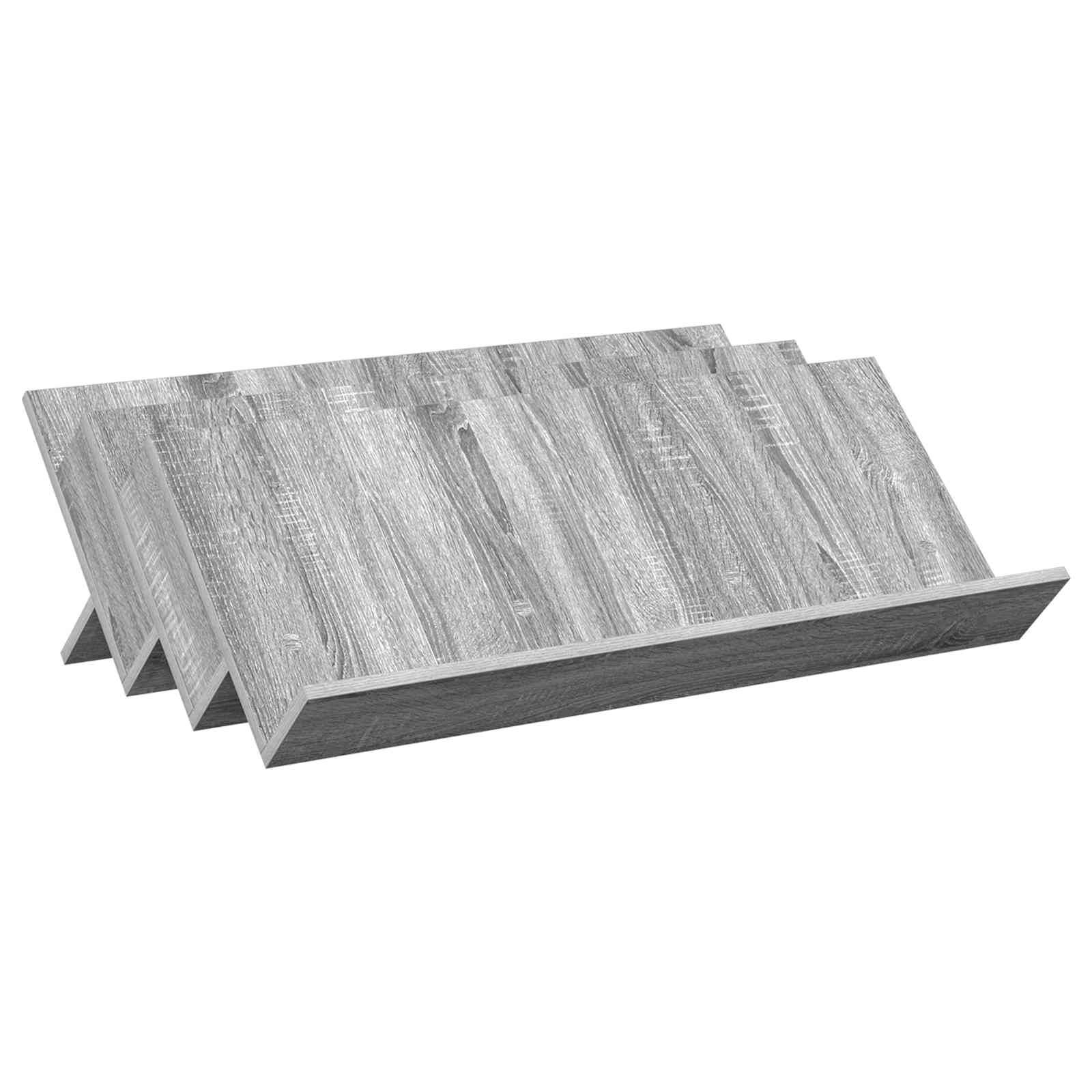 vidaXL Magazinregal Graues Sonoma 90 x 53 x 28,5 cm Holzwerkstoff