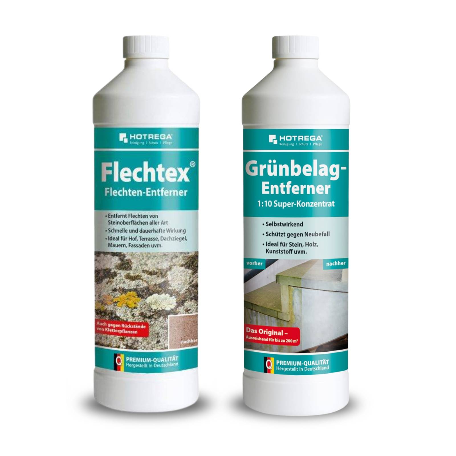 HOTREGA Flechtex 1L + Grünbelagentferner 1:10 1L