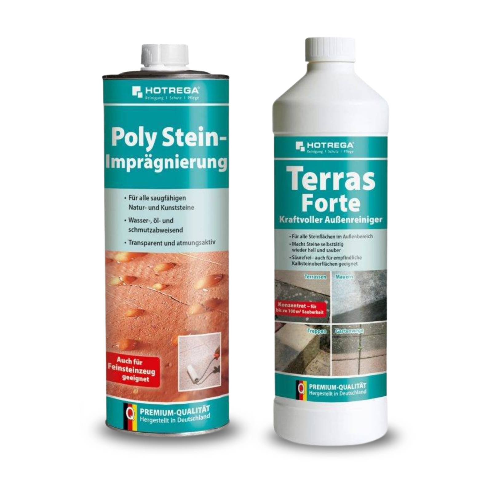 HOTREGA Poly Stein Imprägnierung 1L + Terras Forte 1L