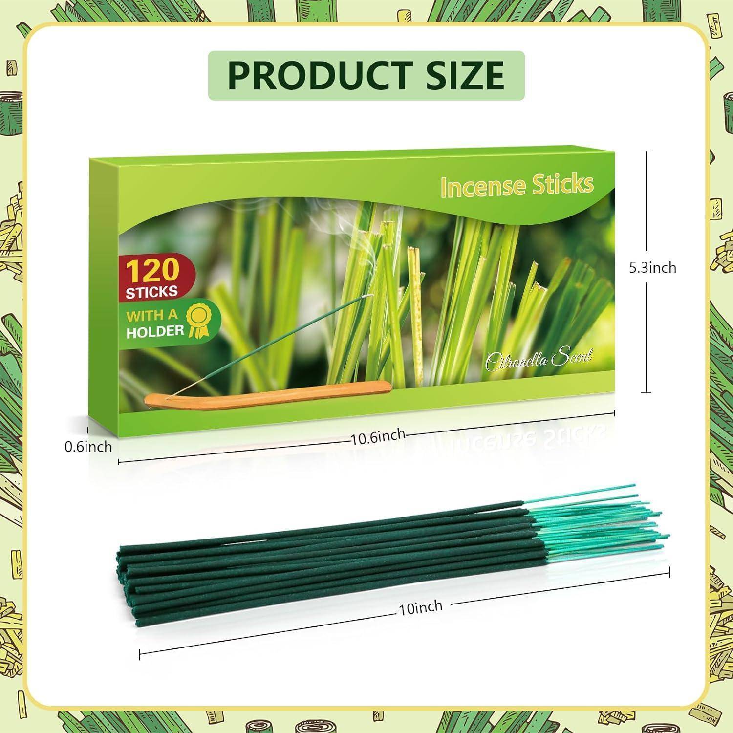 Räucherstäbchen Zitronengras Citronella Set Räucherstäbchen Citronella