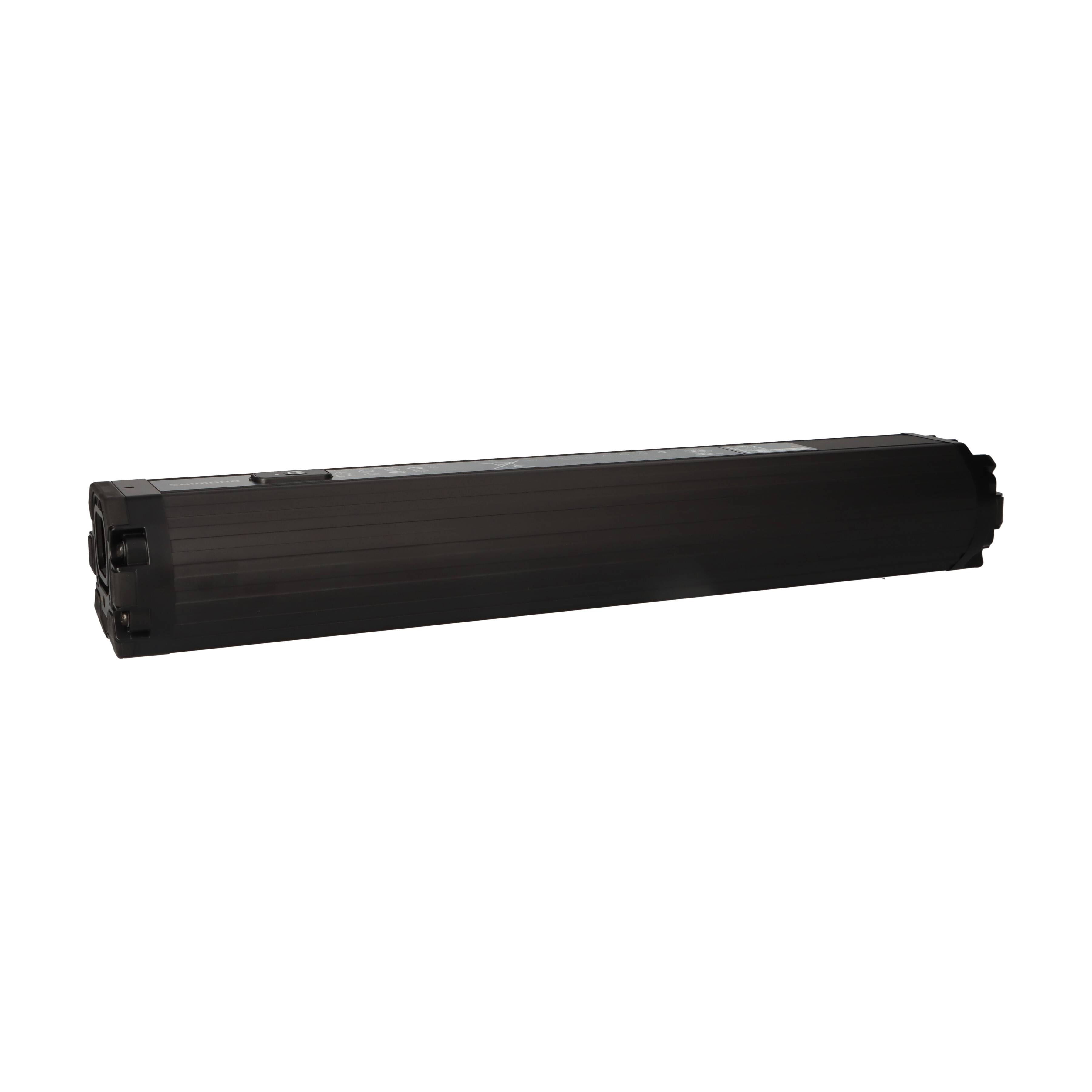 Eine schwarze Tonerkartusche, zylindrisch geformt, die üblicherweise in Laserdrucker zum Drucken von Dokumenten verwendet wird.