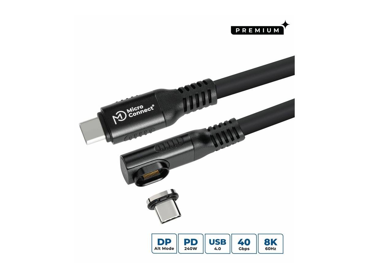 MicroConnect Premium - USB-Kabel - USB-C (M)gerade - abnehmbar und magnetisch zu
