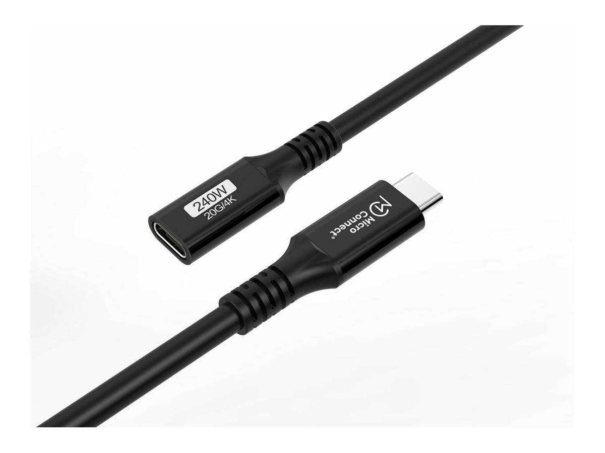 MicroConnect Premium - USB-Verlängerungskabel - USB-C (W)zu USB-C (M) - USB 3.2