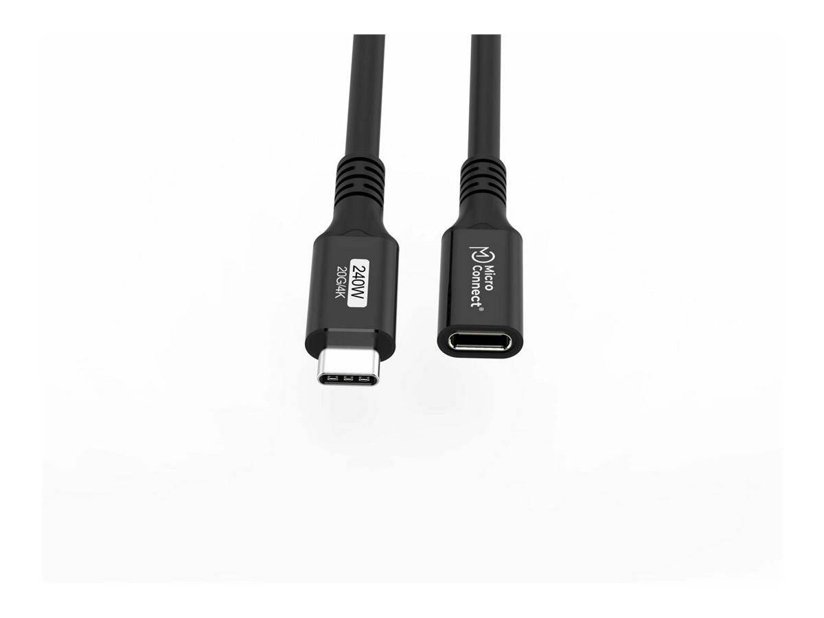 MicroConnect Premium - USB-Verlängerungskabel - USB-C (W)zu USB-C (M) - USB 3.2