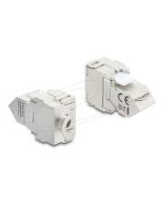 Delock Keystone Modul RJ45 Buchse zu LSA Cat.6A 45° gewinkelte geschirmt 180°