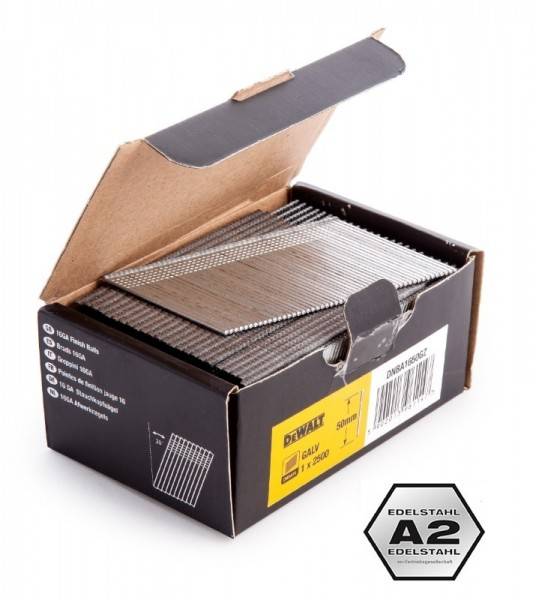Stauchkopfnägel 50mm A2 20° Akku Nagler DeWalt DCN660N DCN660NT DC618 DC610 BR-07 2,5M