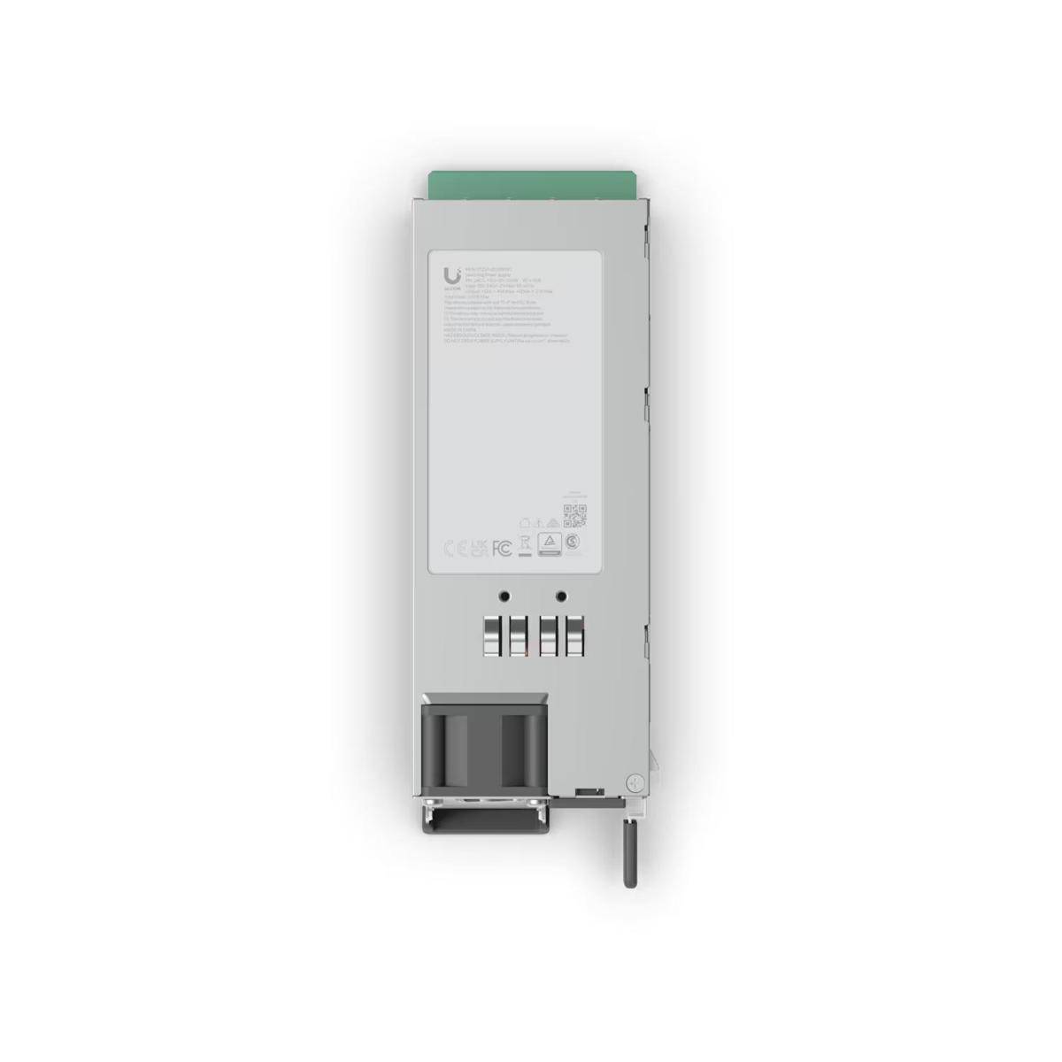 Ein rechteckiges elektronisches Gerät mit Anschlüssen und Schaltern am unteren Rand, das eine grüne obere Kante aufweist und häufig in der Telekommunikation oder Netzwerktechnik eingesetzt wird.