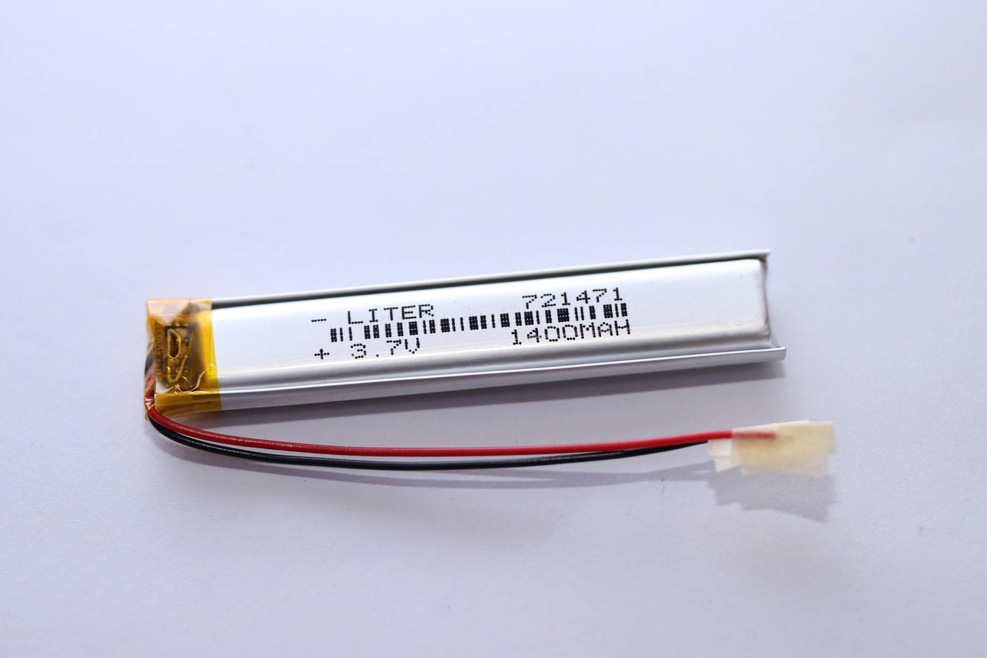 Einzelzelle - 721471 - 3,7 Volt 1400mAh Li-Polymer Akku mit PCB und Ableiter