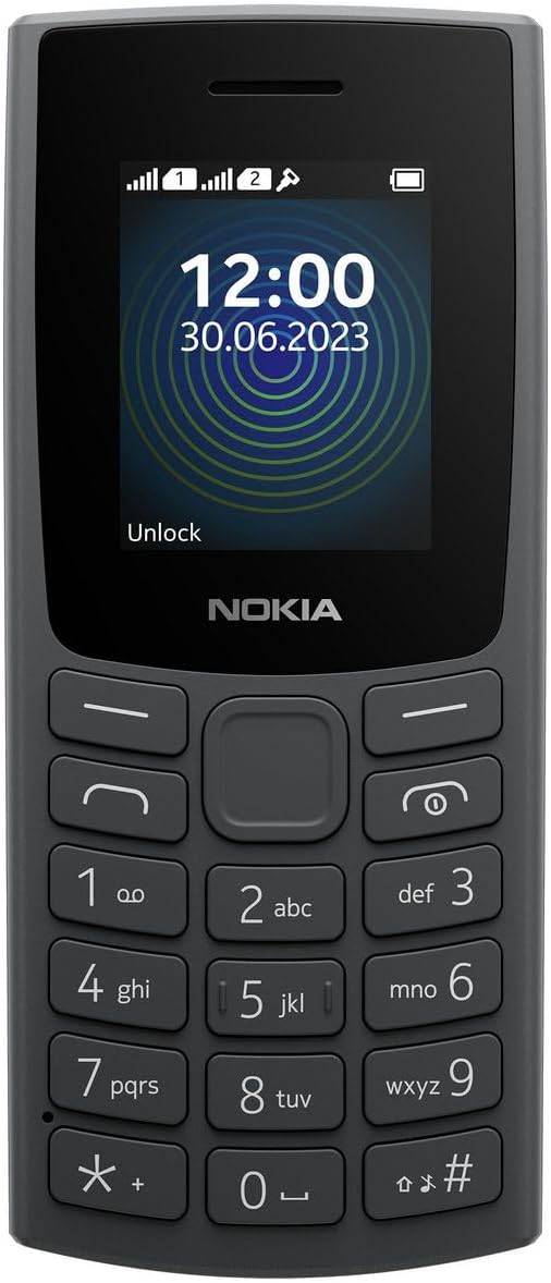 Nokia 110 Feature Phone rückwärtiger Kamera Charcoal
