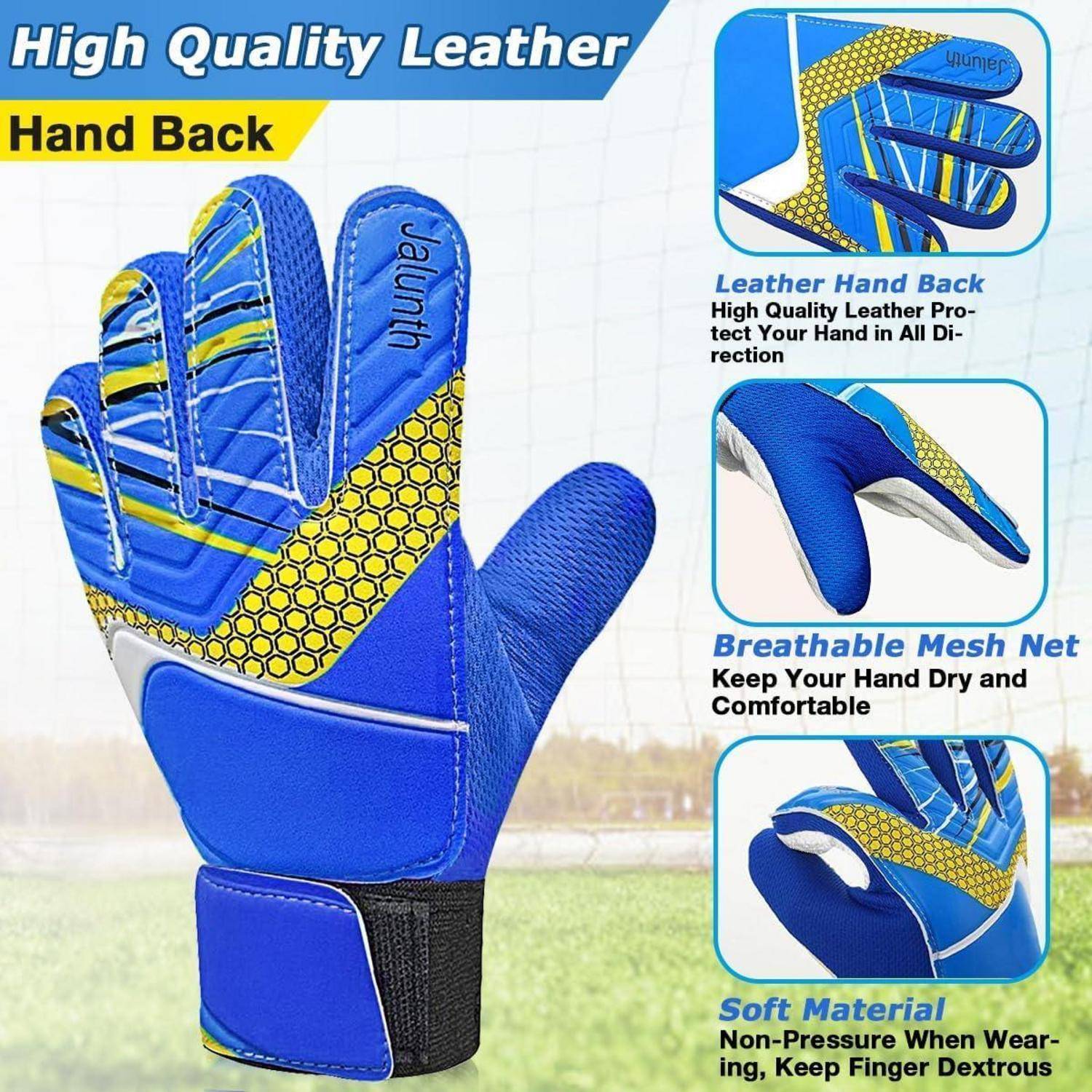 Hochwertiger Leder-Handschuh mit atmungsaktivem Mesh, der für trockene Komfort sorgt. Entwickelt für Beweglichkeit, mit druckfreiem Material.