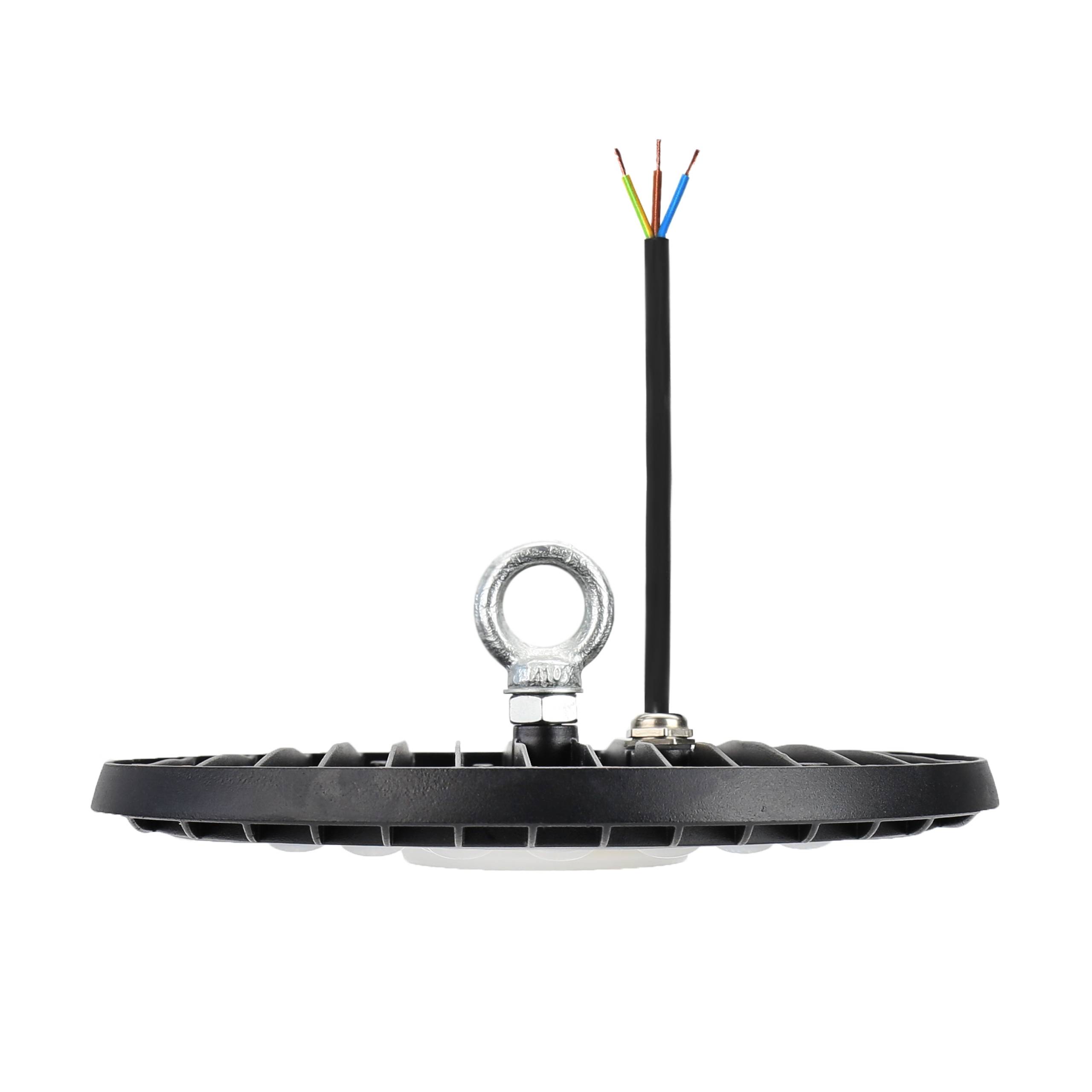 Spectrum LED PLATEO SUN 4 HIGH BAY 105W Hallenleuchte 11550lm schwarz 70° 230V IP65 Industrieleuchte IK06 Neutralweiß 4000K