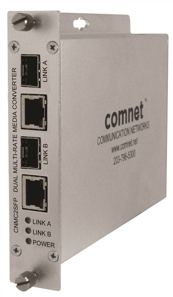 Vanderbilt CNMC2SFP, 100/1000FX MULTIRATE DUAL MC (SFP REQ)